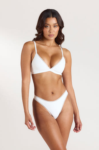 Comfort Triangle Bralette - Weiß
