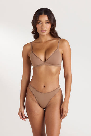 Comfort Triangle Bralette - Hasel