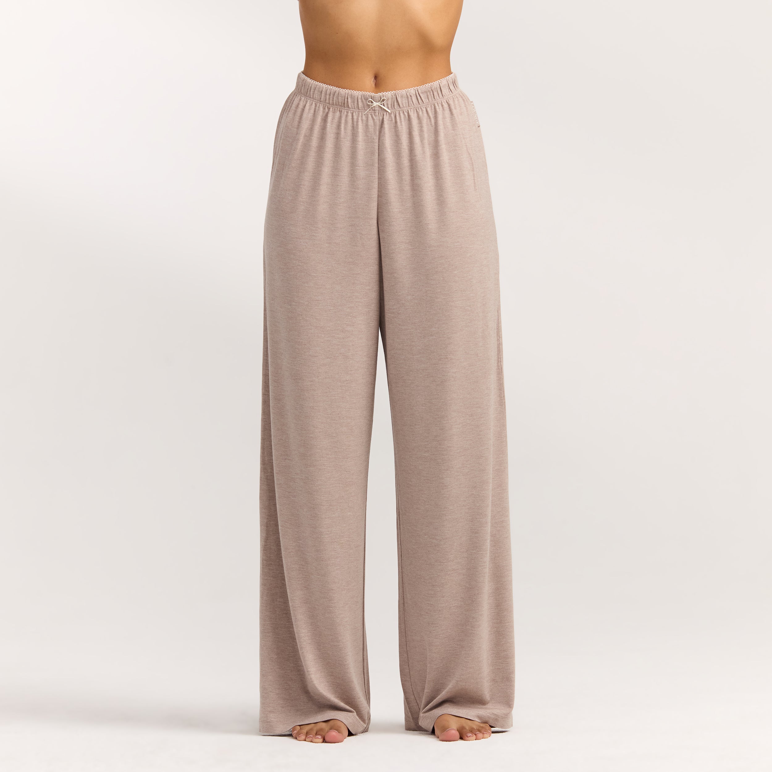 Modal Pyjama Hosen - Braune Melange