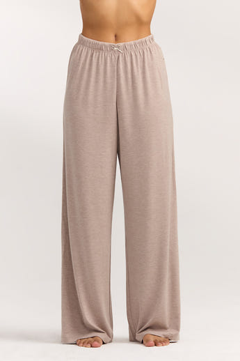 Modal Pyjama Hosen - Braune Melange