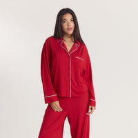 Alpine Dreams Pyjamahemd - Rot