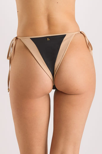 Monaco Tie-Side Bikini-Slip - Schwarz