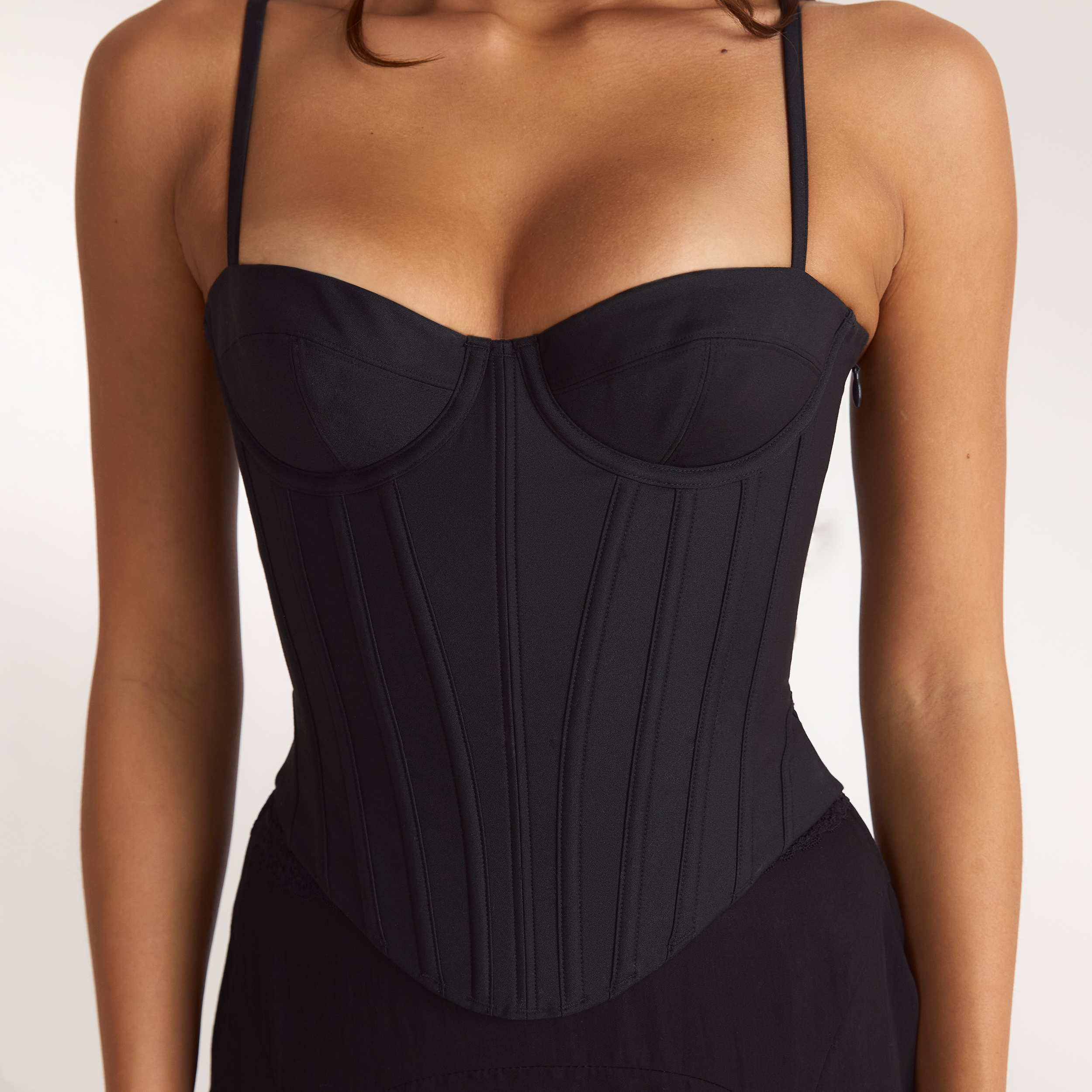 Sculpt Korsett-Top - Schwarz