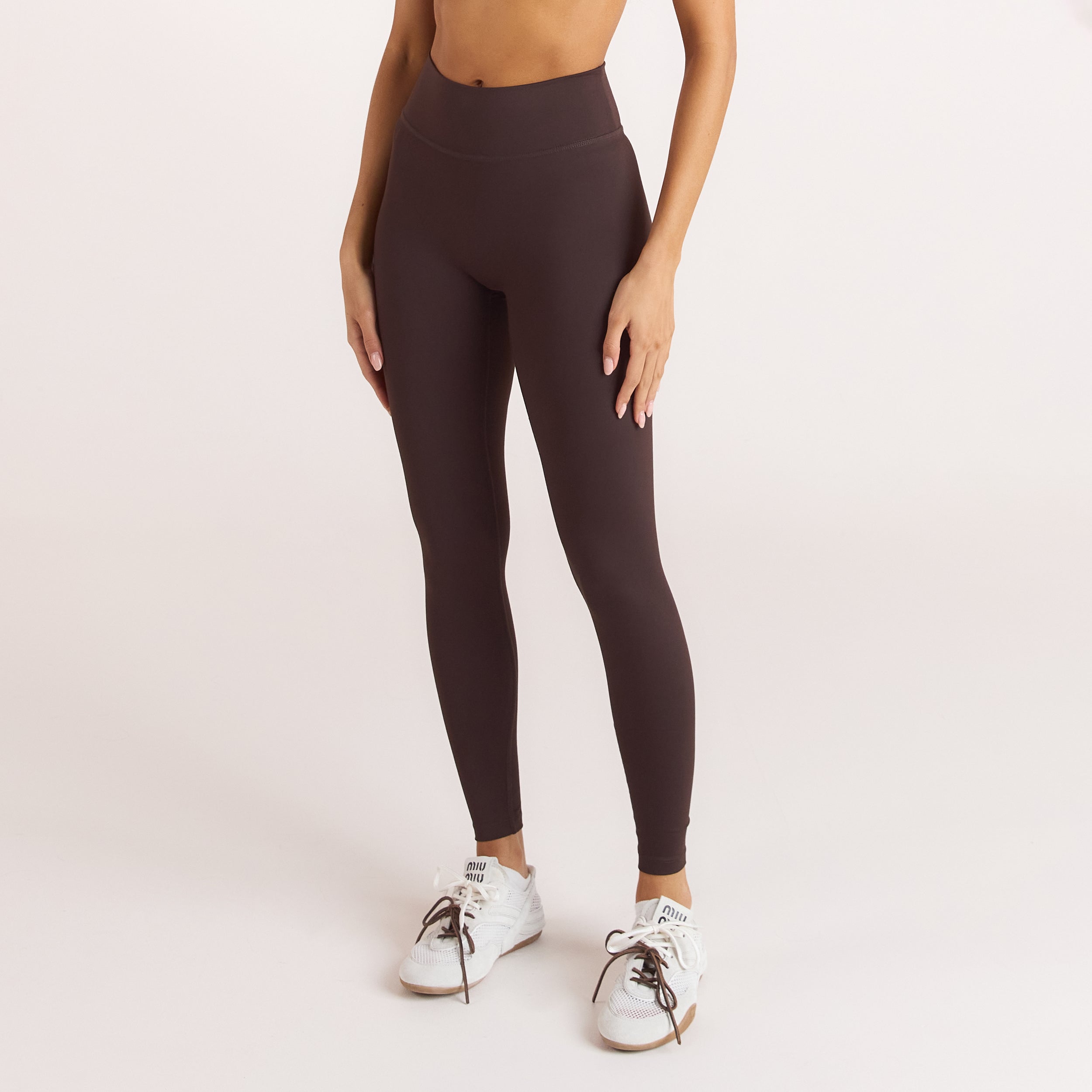 Klassische Leggings | Klassische Leggings - Kaffeebohne