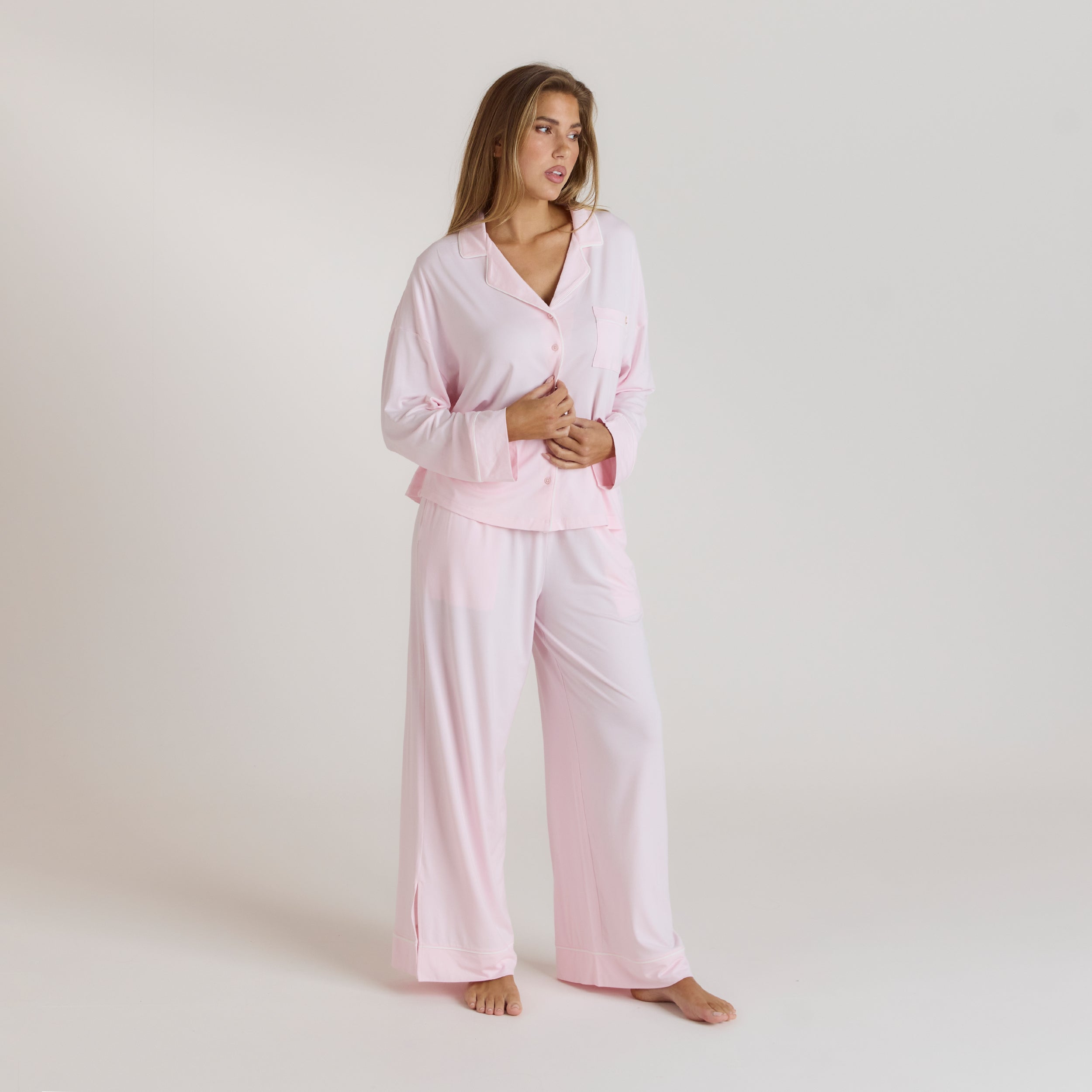 Modal Pyjamahose - Rosa alternate