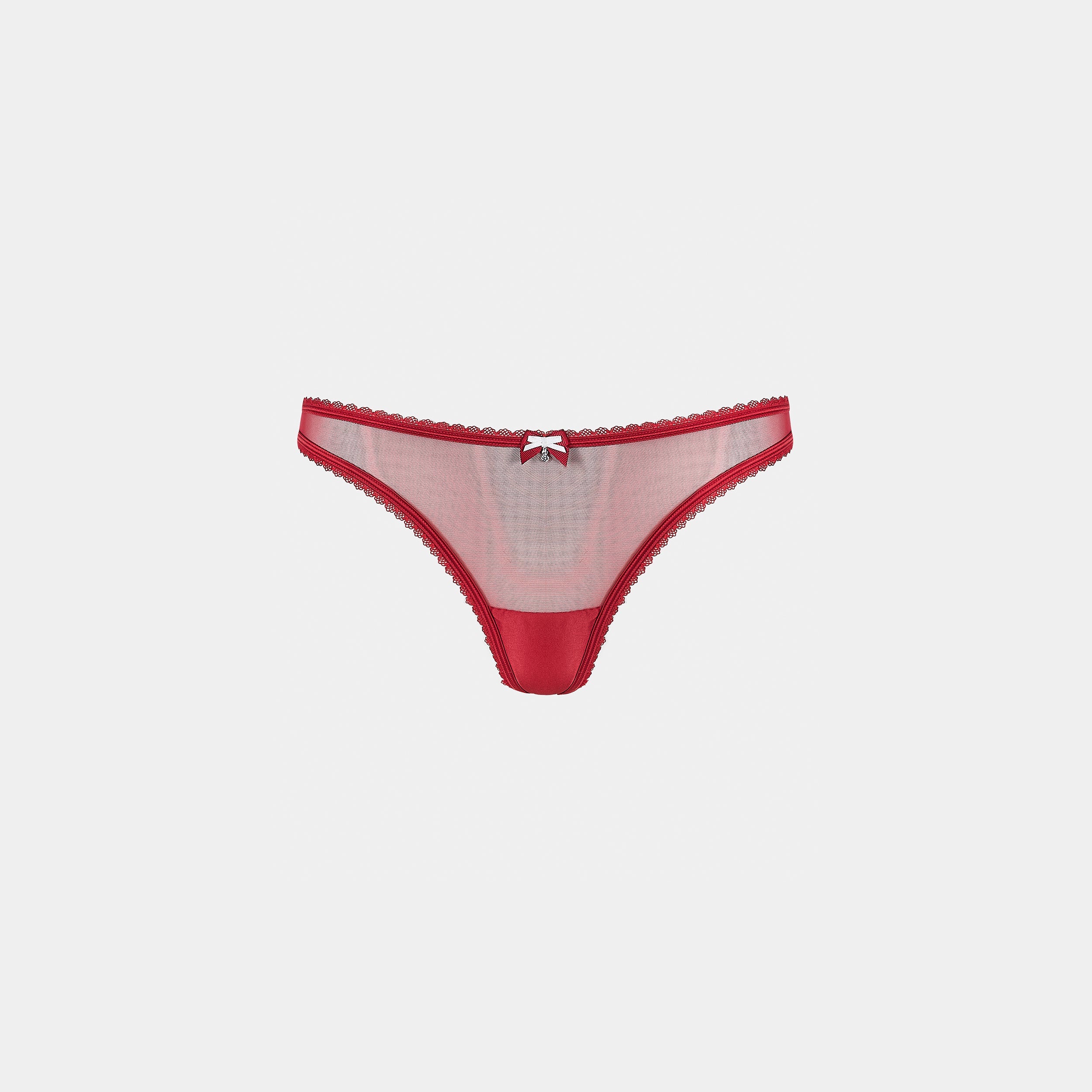 Satinschleife G-String | Satinschleife G-String - Rot