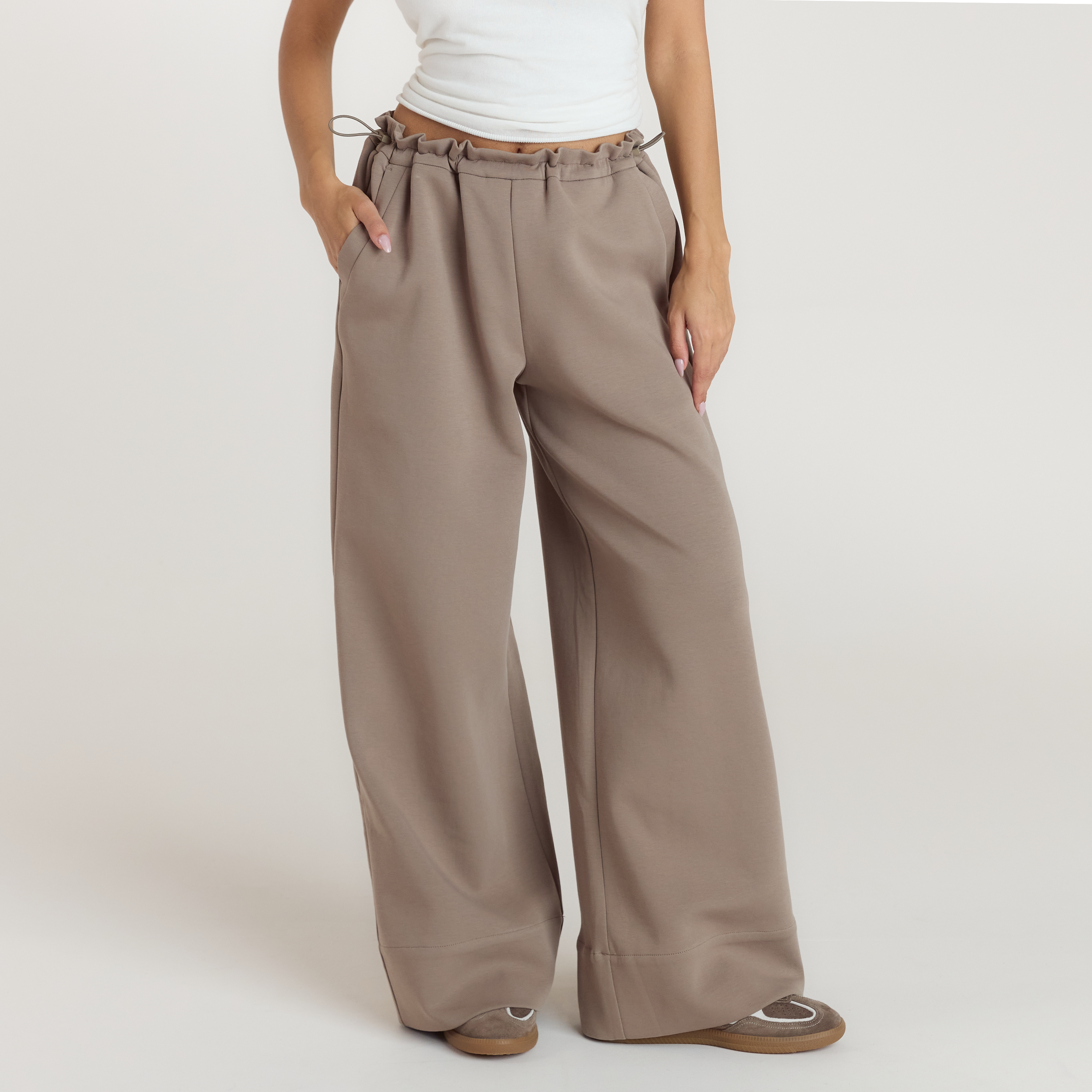 Neopren Jogger - Taupe