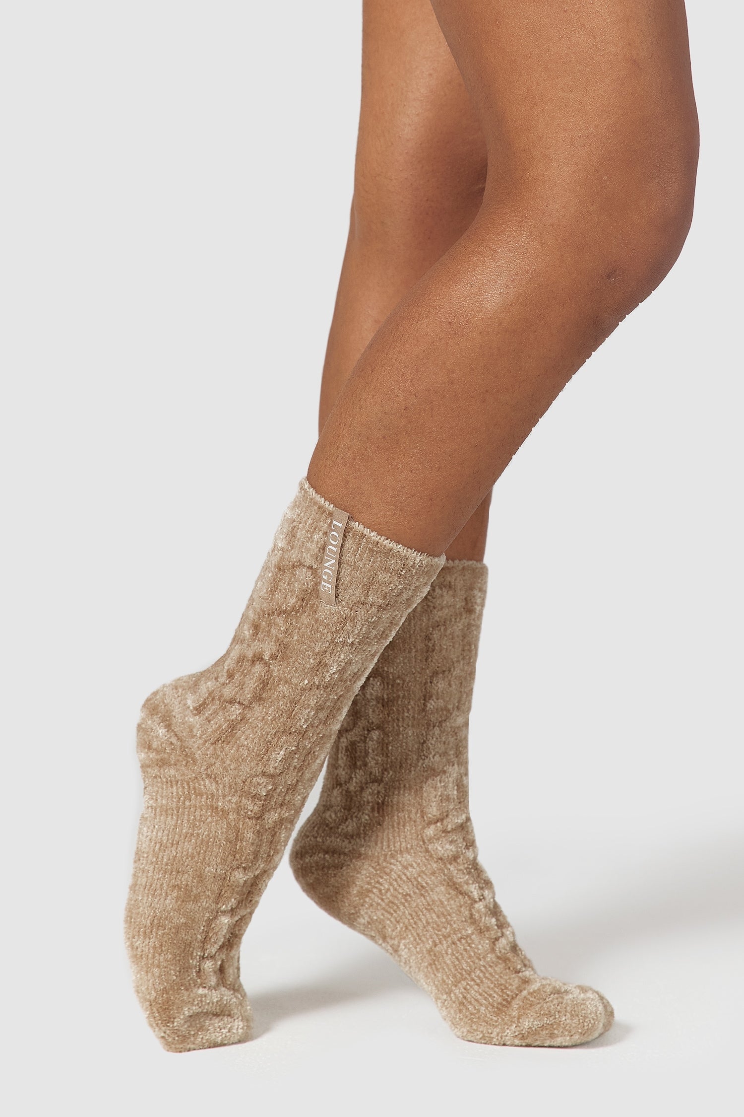 Chenille Gestrickte Socke | Aslayy, S-M
