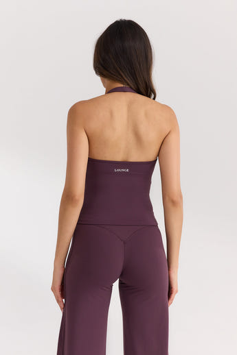 ContourSoft Neckholder-Top mit Integriertem BH - Kirschlack alternate