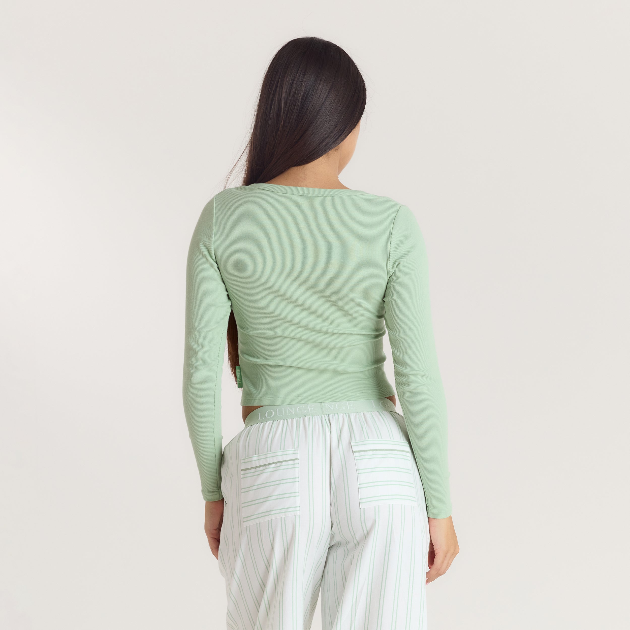 Mistletoe Henley Pyjamahemd | Mistletoe Henley Pyjamahemd - Salbei