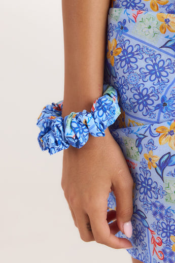 Mosaic Haargummi - Blau-Druck alternate