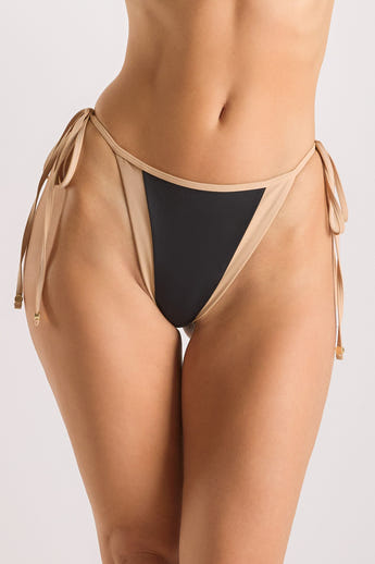 Monaco Tie-Side Bikini-Slip - Schwarz alternate
