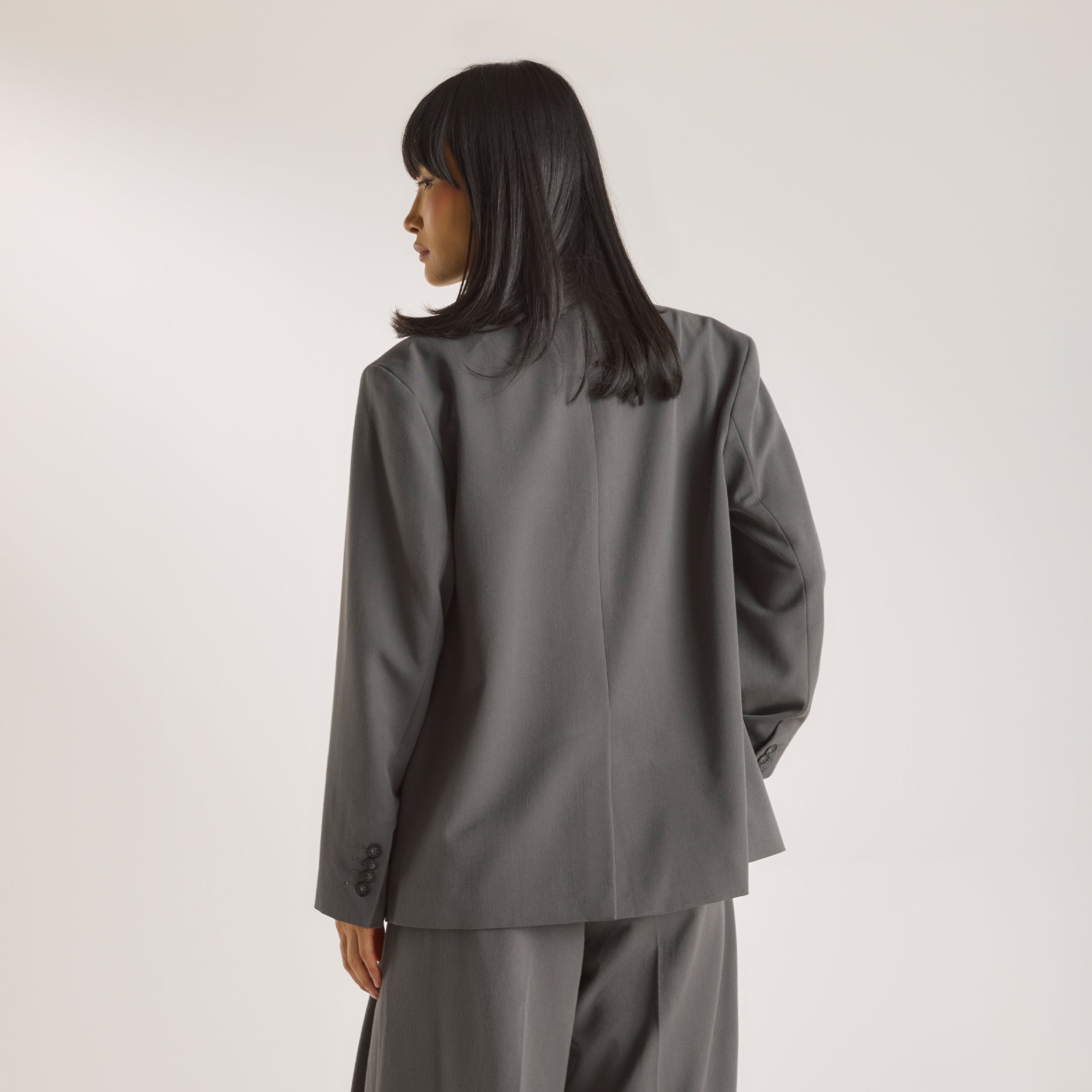 Übergroßer Blazer | Übergroßer Blazer - Anthrazit