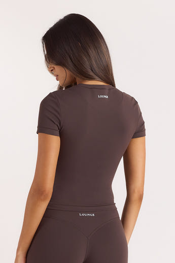ContourSoft Kurzärmeliges T-Shirt - Dunkle Schokolade alternate
