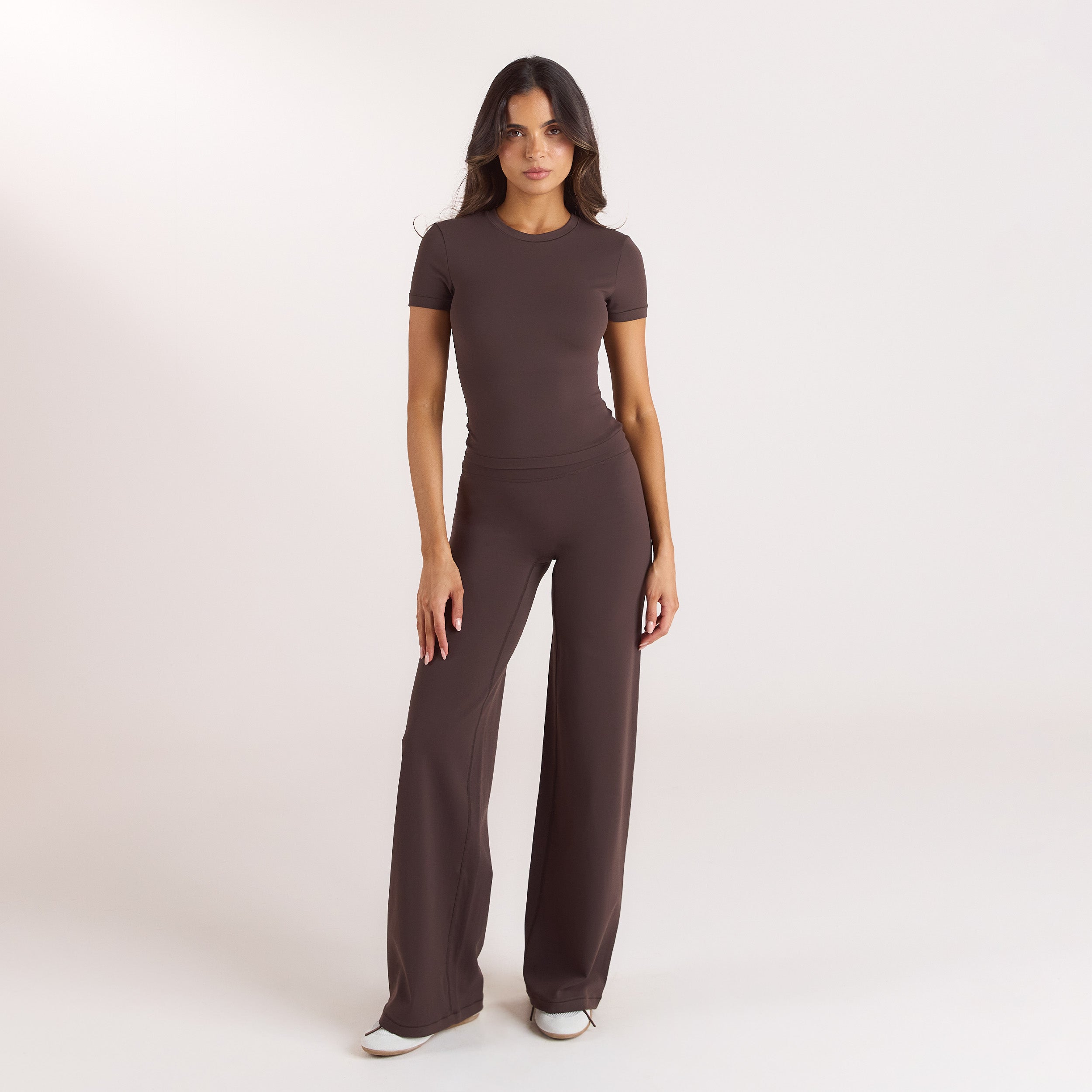 ContourSoft™ Gerade Leggings | ContourSoft™ Gerade Leggings - Dunkle Schokolade