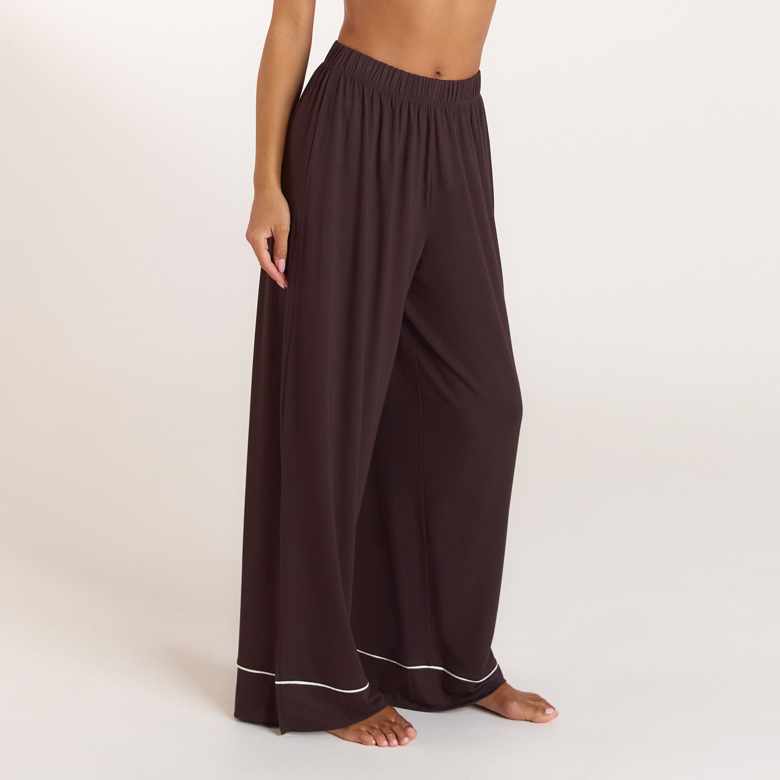 Modal Pyjama Hose | Modal Pyjama Hose - Dunkle Schokolade