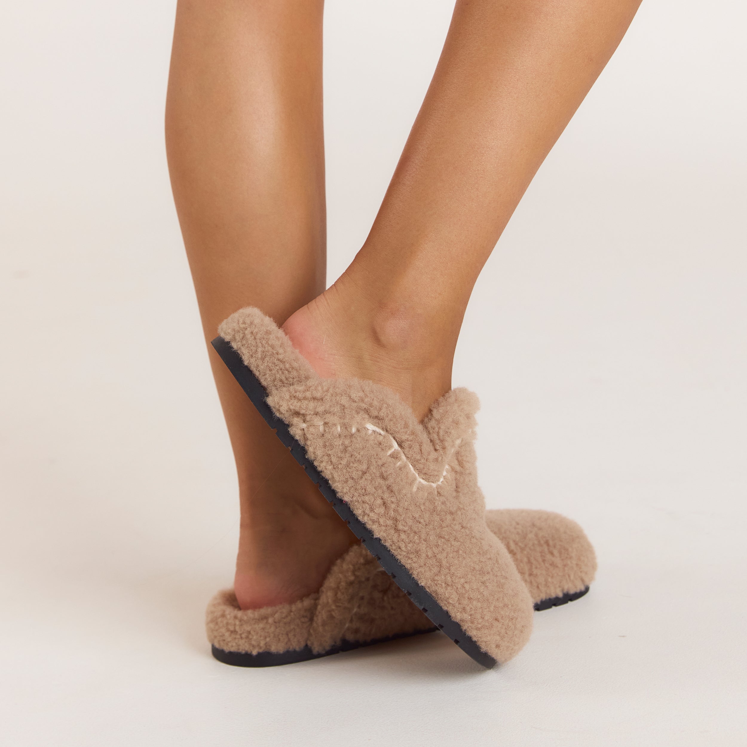 Anya Mule-Hausschuhe | Anya Mule-Hausschuhe - Hellbraun