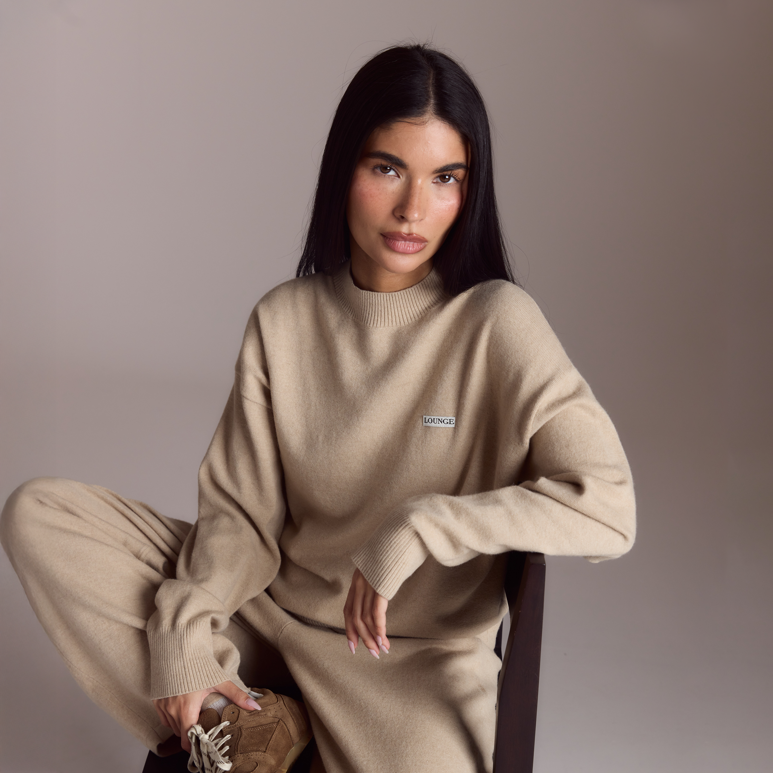 Pullover mit Rundhalsausschnitt | Pullover mit Rundhalsausschnitt - Haferflocken