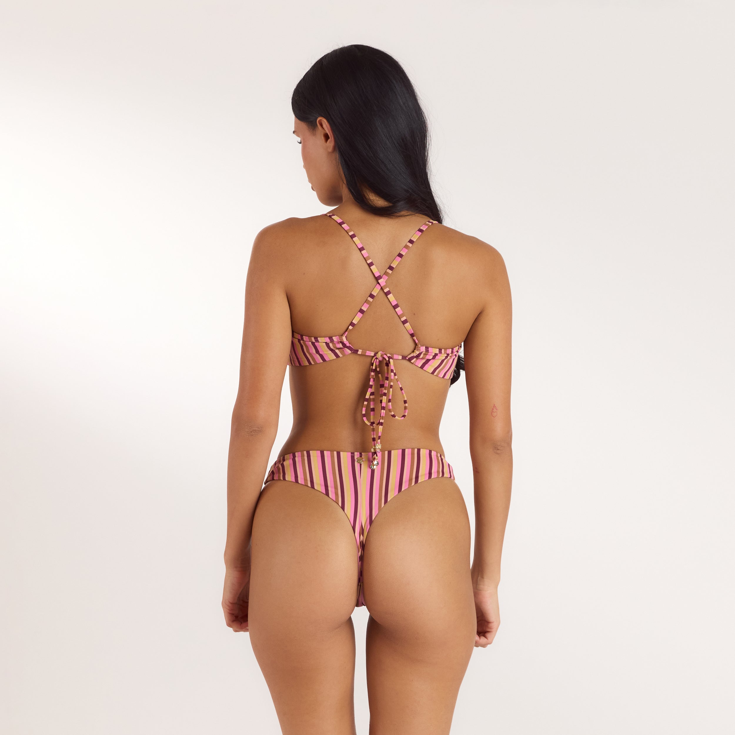 Sunstripe Bikini BH | Sunstripe Bikini BH - Retro-Streifen