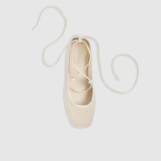 Athena Ballerinas - Weißgrau alternate