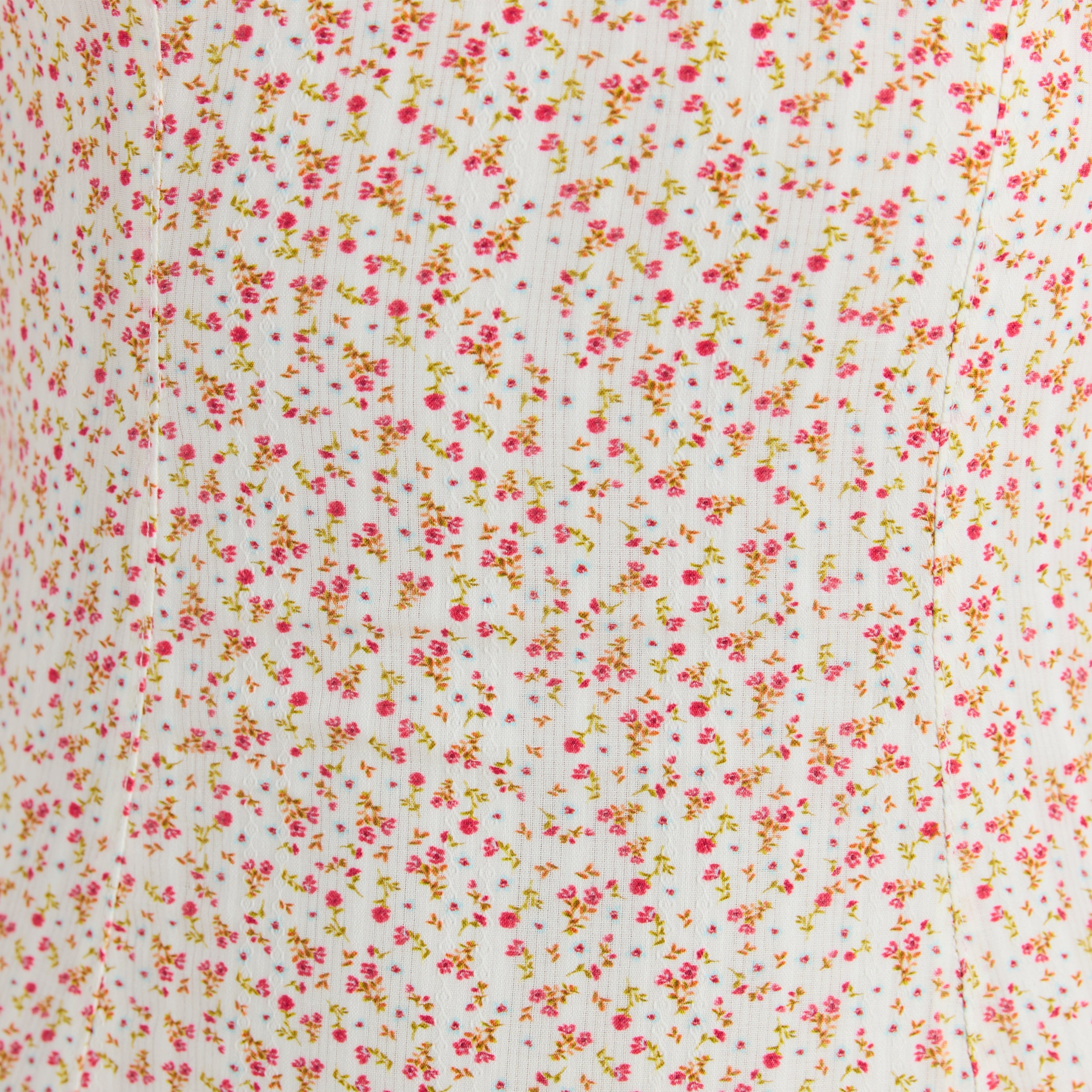  Maxikleid mit Korsetterie | Maxikleid mit Korsetterie - Blumencreme