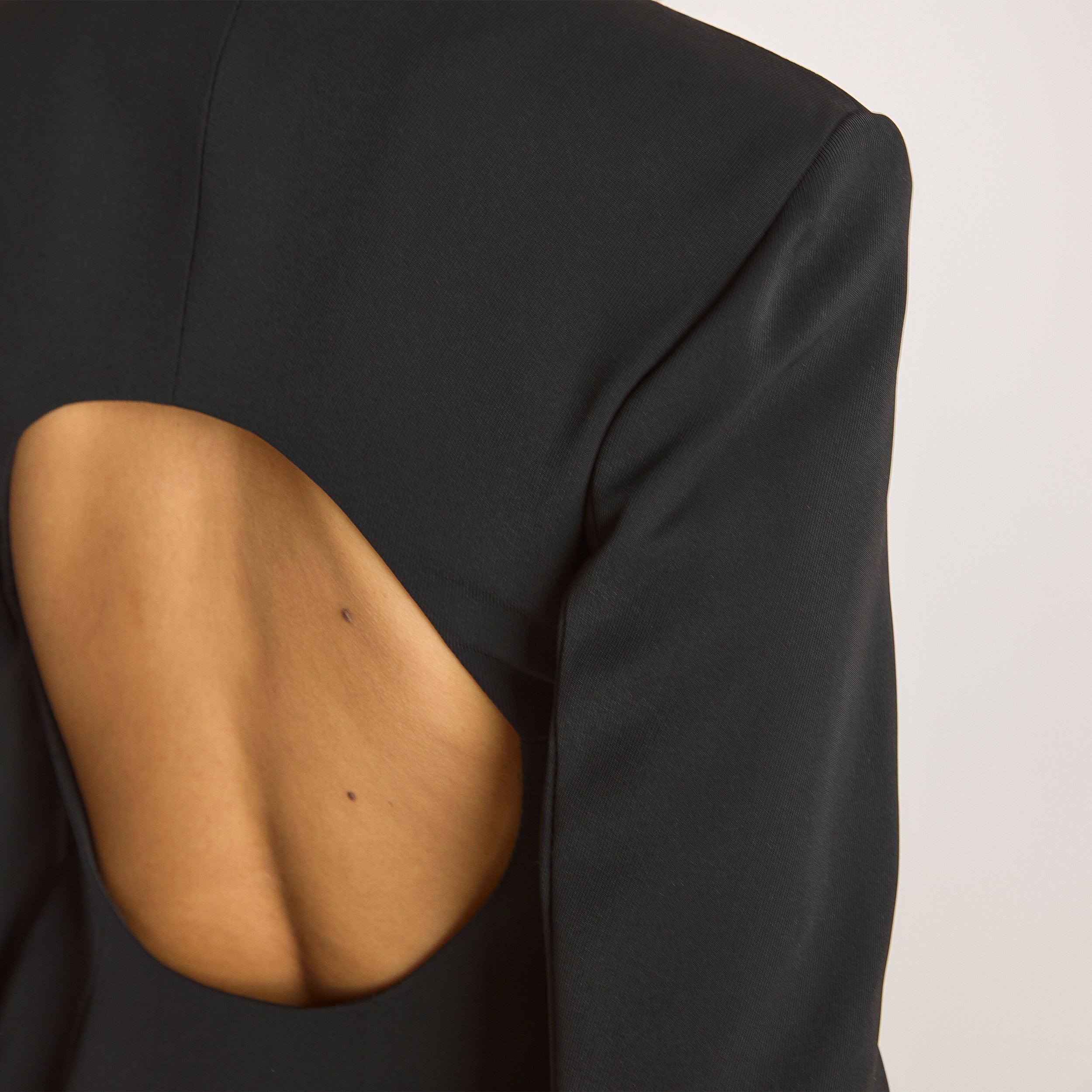 Strukturierter Kleid | Strukturierter Kleid - Schwarz