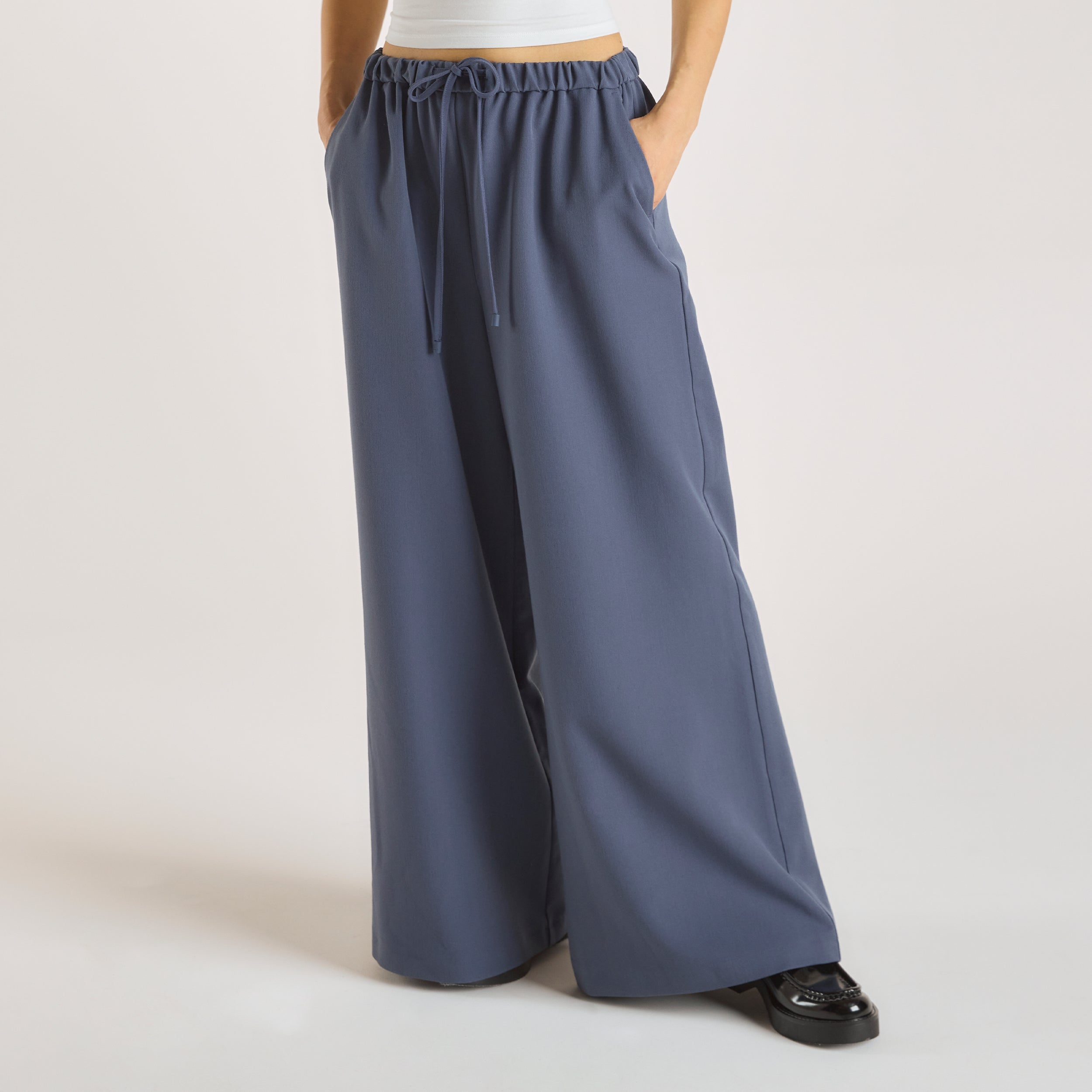 Lockere Tailored-Hose | Lockere Tailored-Hose - Blau