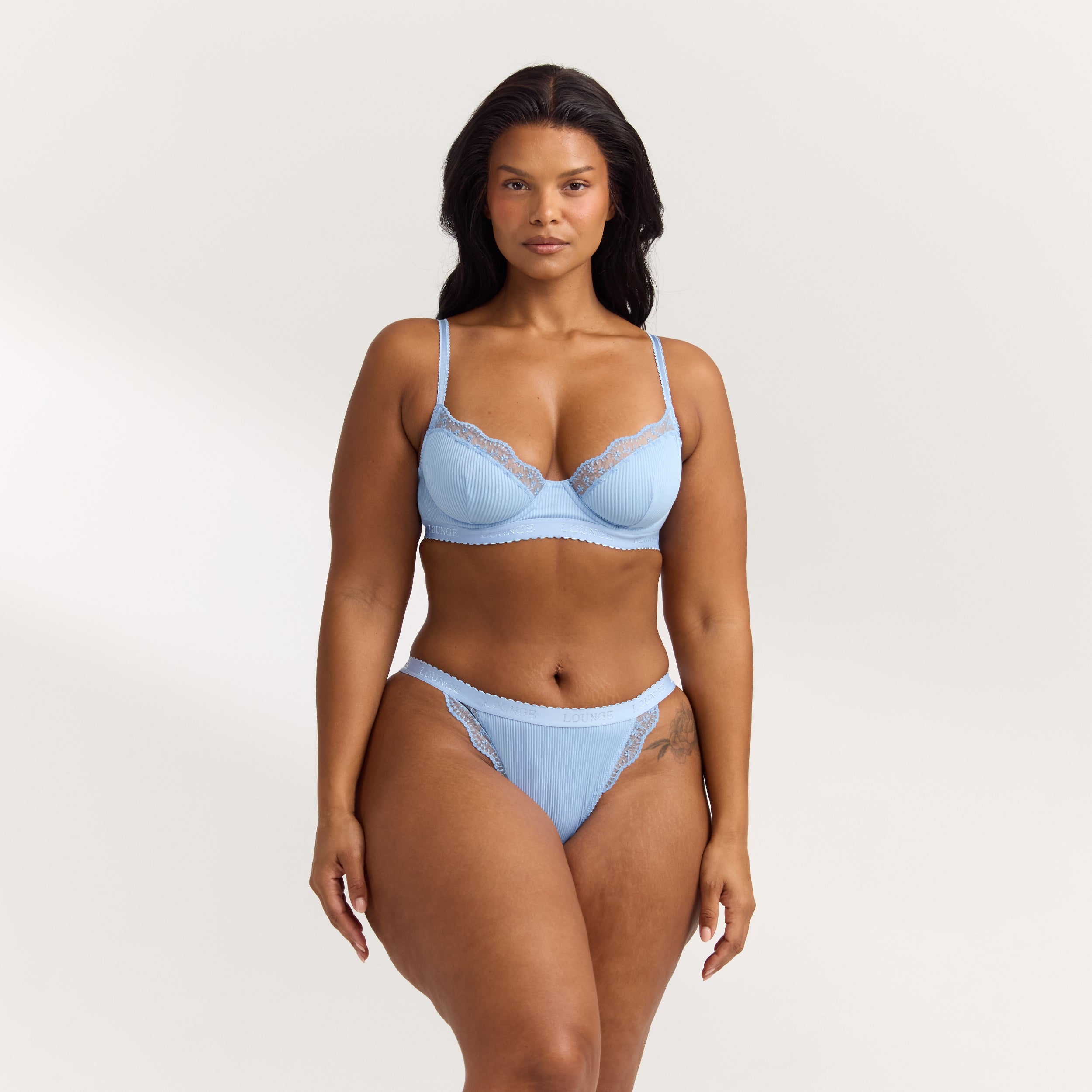 Ribbed Balcony BH | Ribbed Balcony BH - Blau