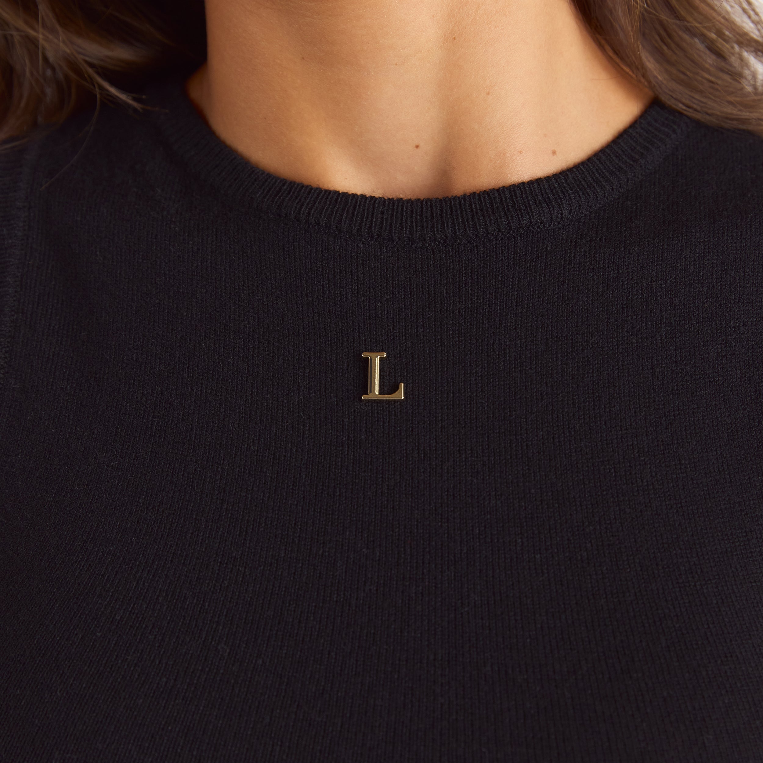 Strick-Vest Top | Strick-Vest Top - Schwarz