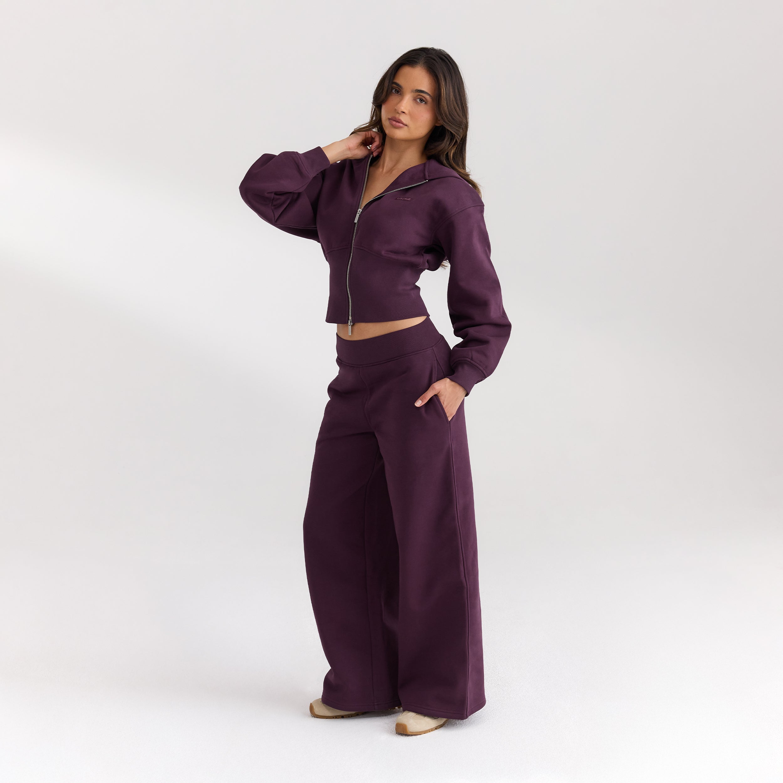 Gerade Jogger | Gerade Jogger - Kirschlack