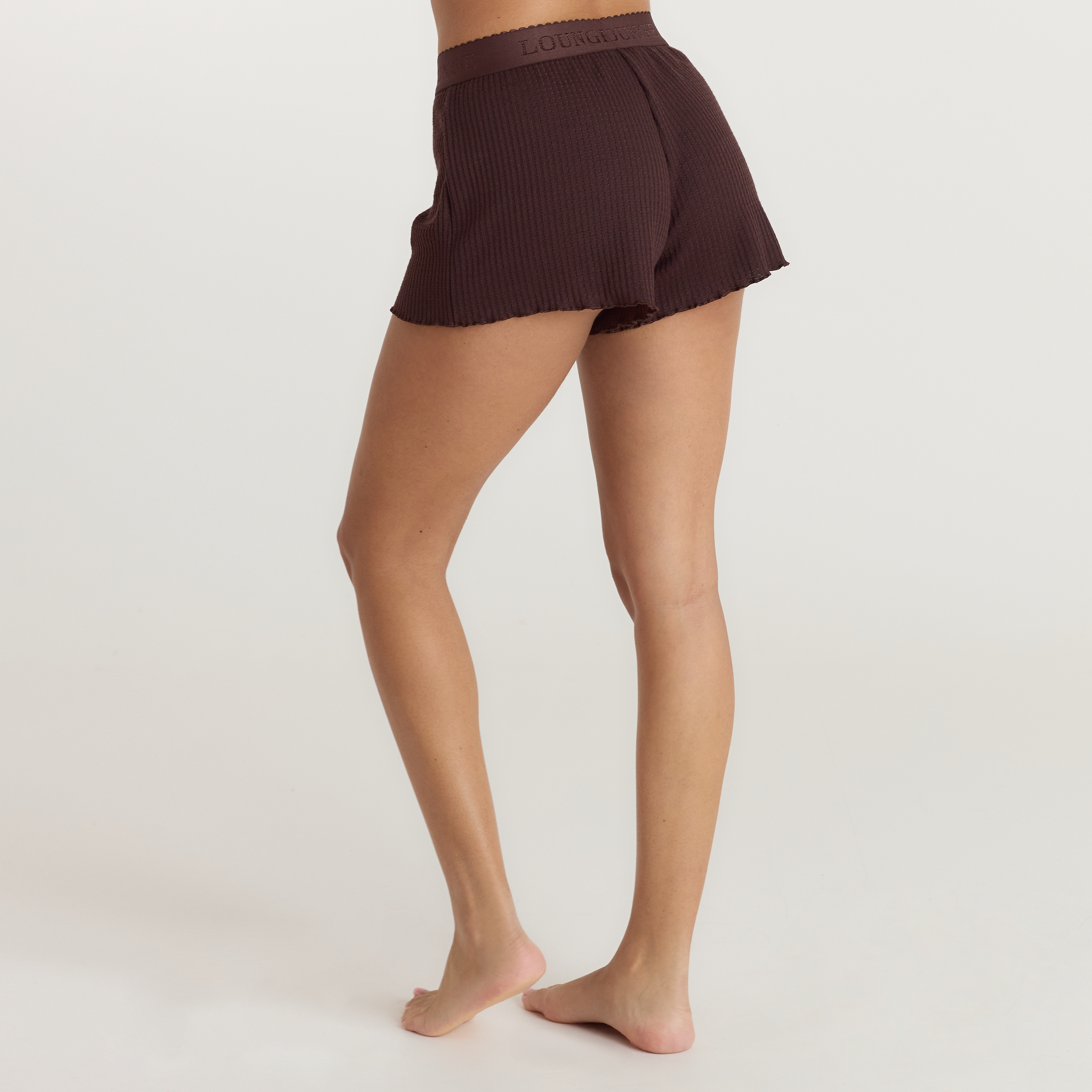 Soft Waffle Pyjama-Shorts | Soft Waffle Pyjama-Shorts - Dunkle Schokolade