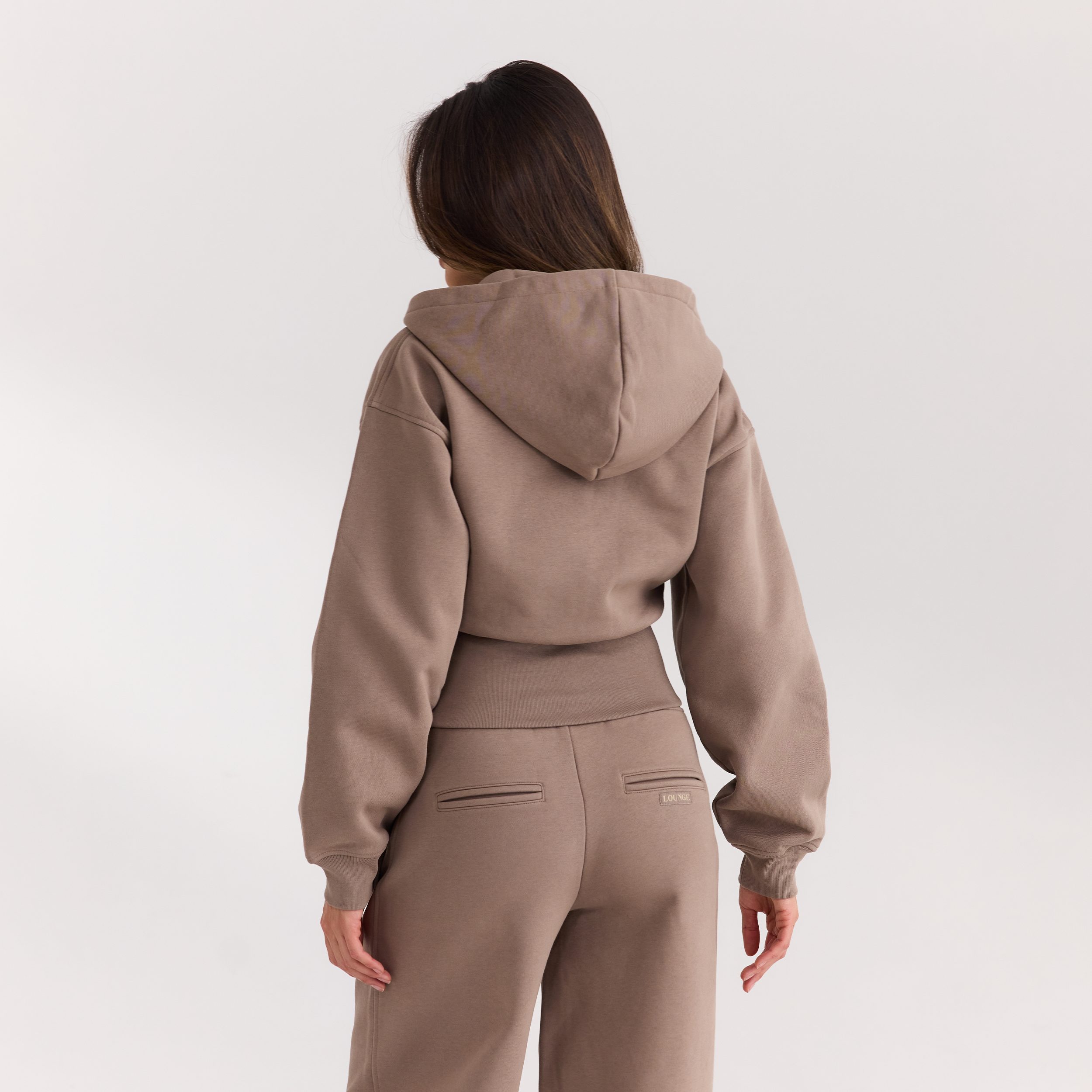 Taillierte Zip-Up Hoodie | Taillierte Zip-Up Hoodie - Champignon