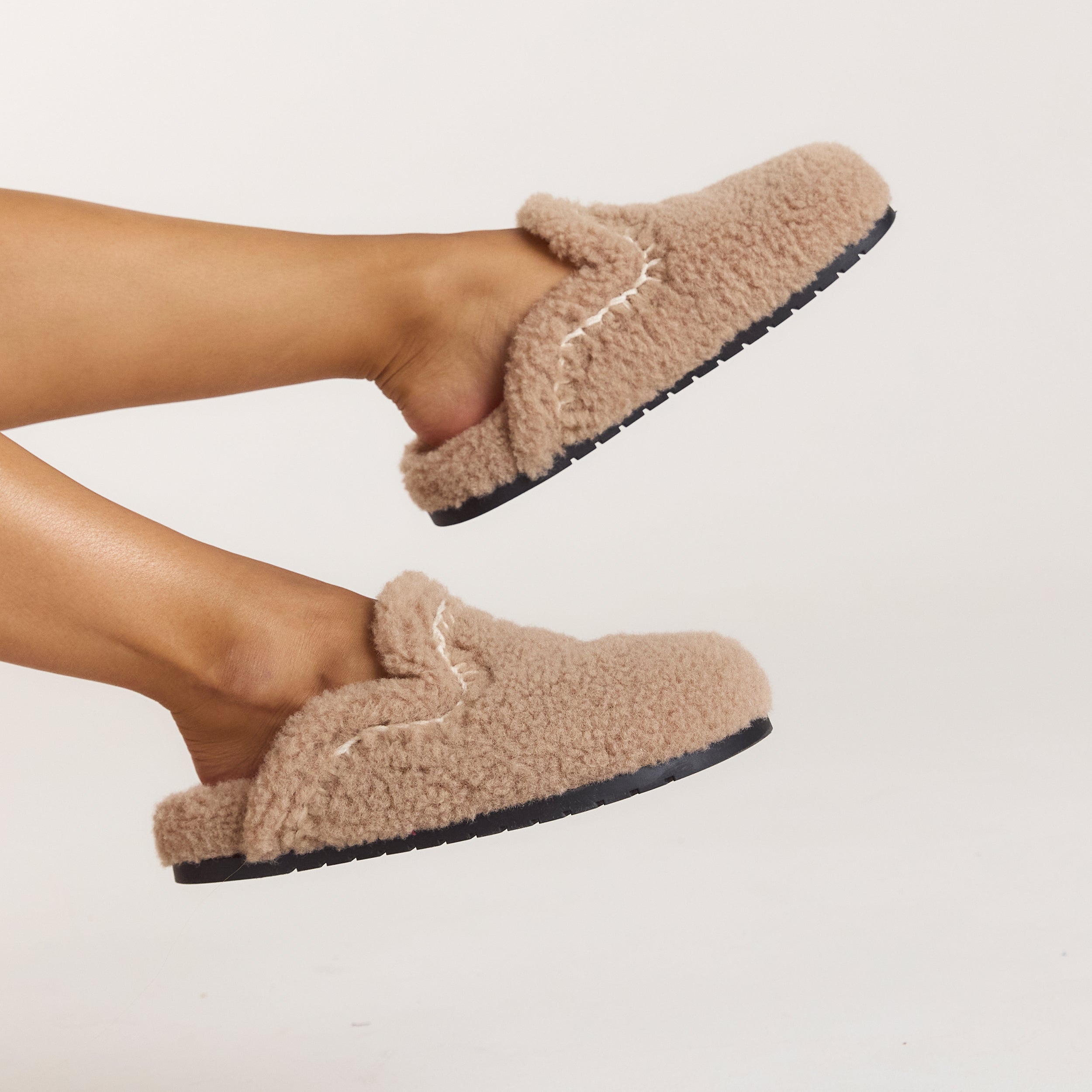 Anya Mule-Hausschuhe | Anya Mule-Hausschuhe - Hellbraun