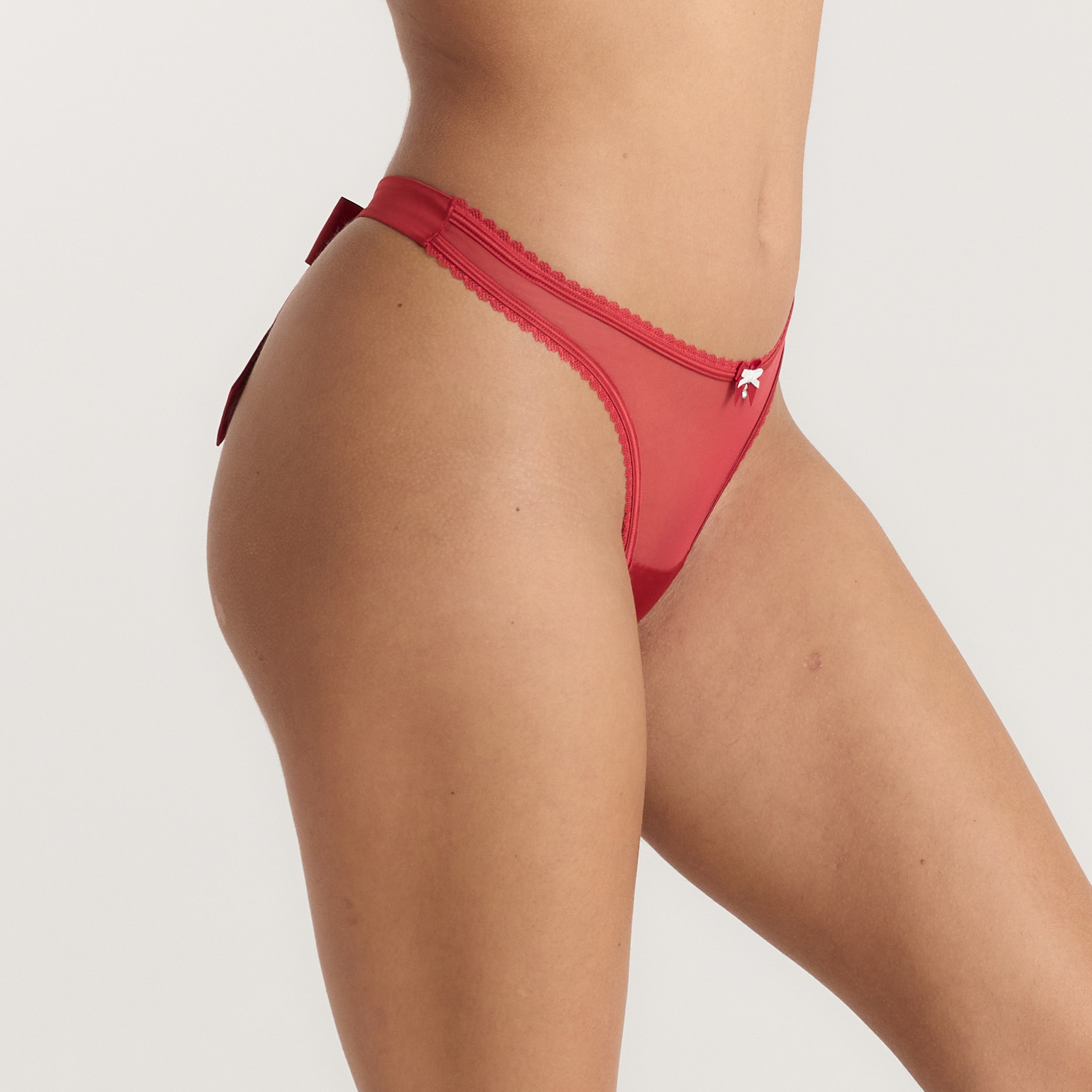 Satinschleife G-String | Satinschleife G-String - Rot