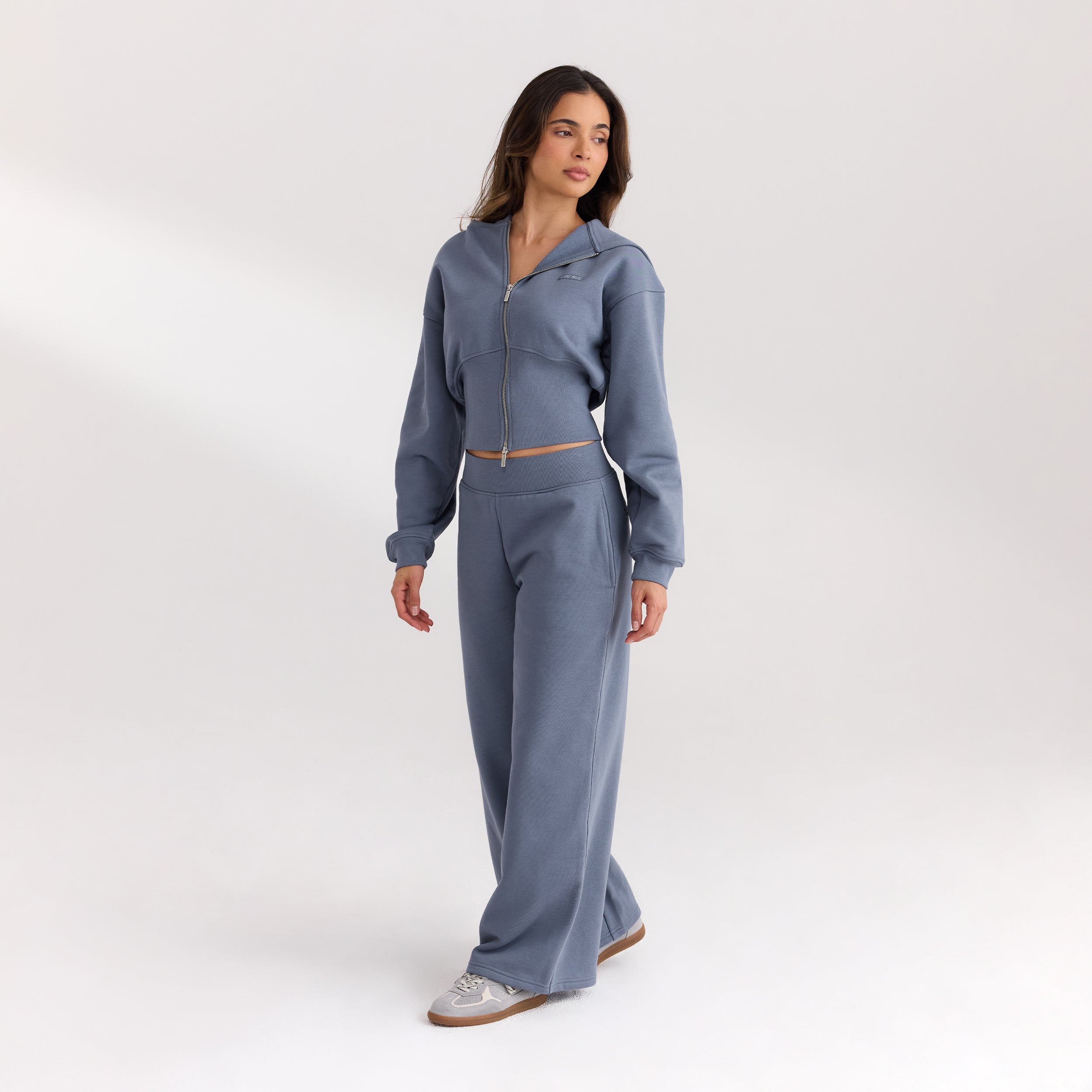 Gerade Jogger | Gerade Jogger - Schieferblau