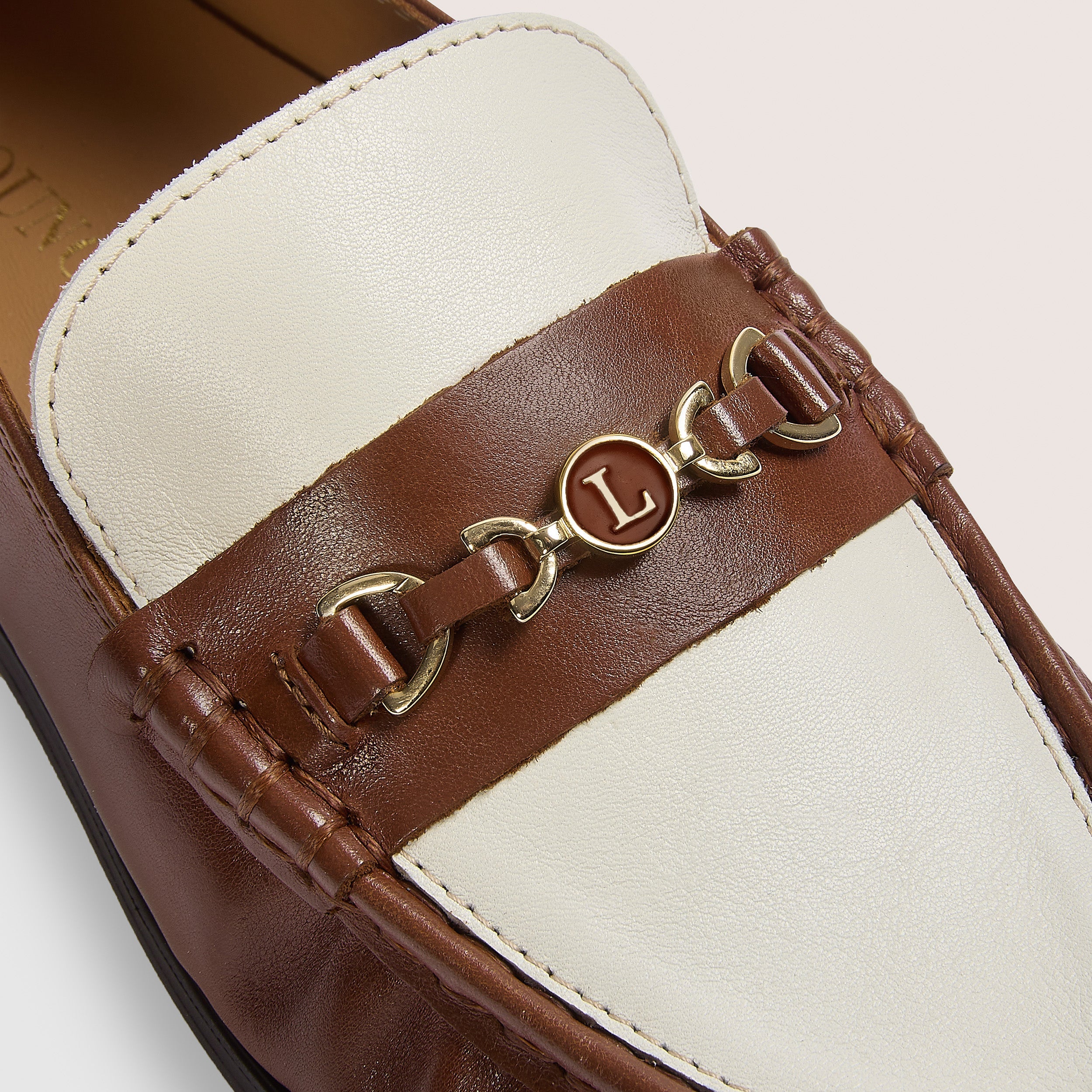 Agnes Loafer | Agnes Loafer - Hellbraun/Cremefarbe
