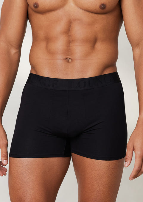 - Lounge Underwear (3er Paket) Luxe Schwarz – Herren-Boxer