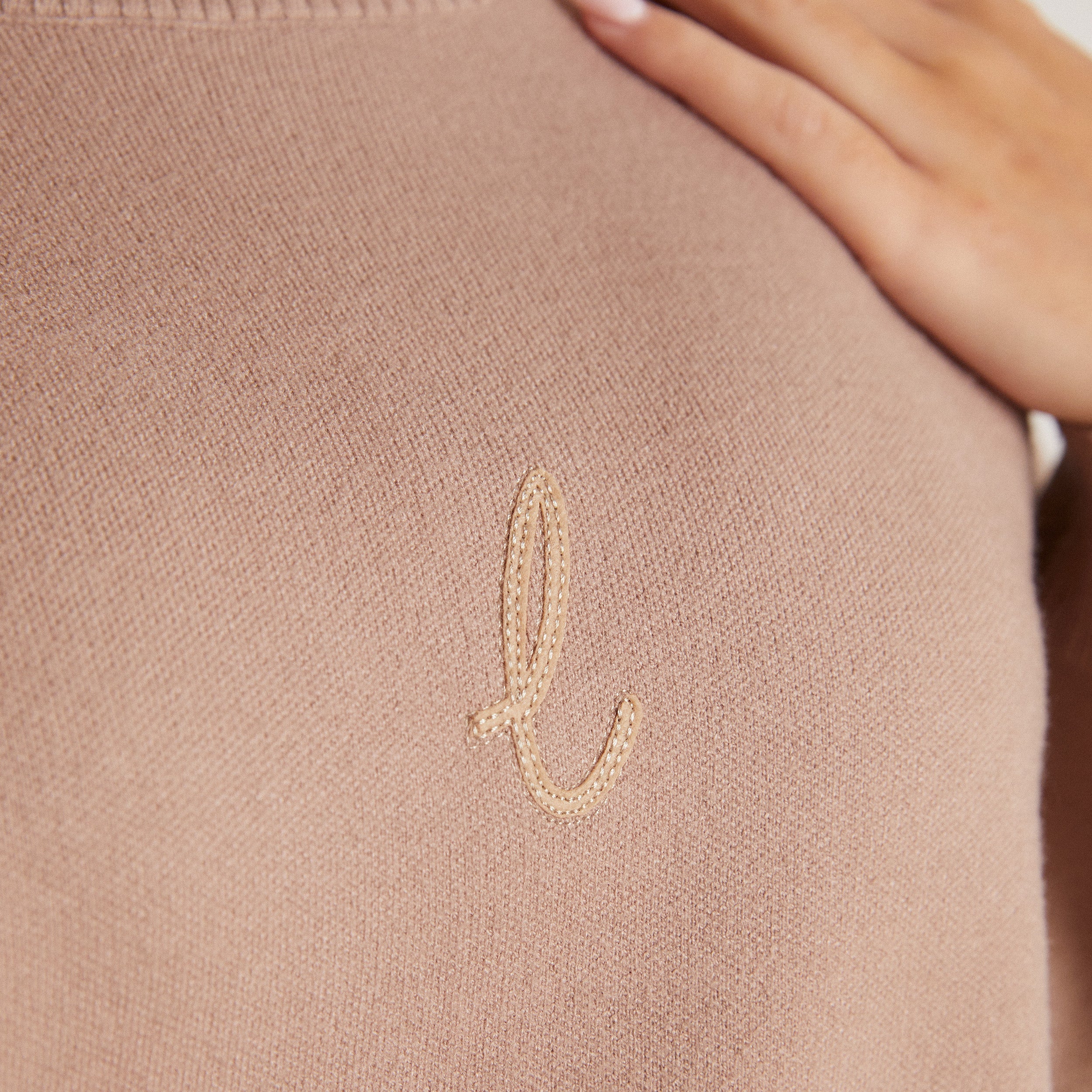 Gestrickter Pullover | Gestrickter Pullover - Hellbraun