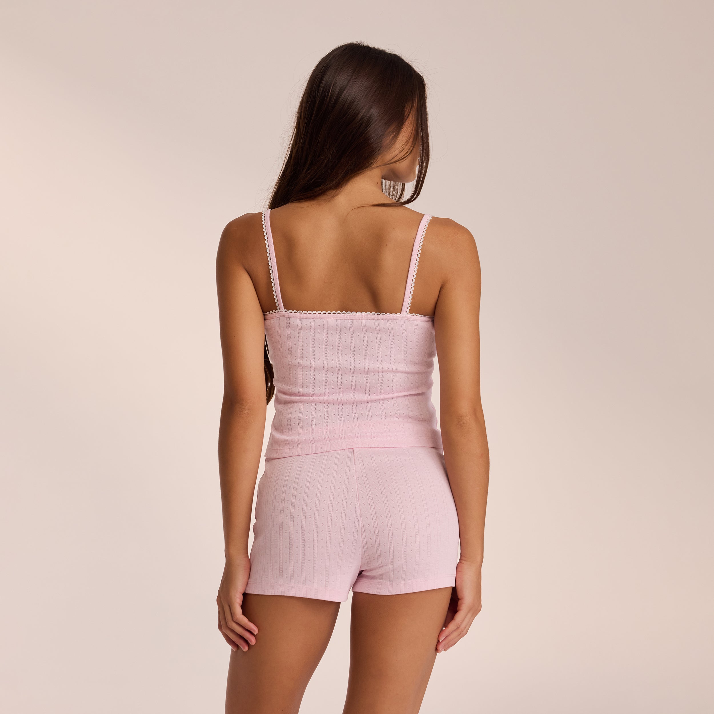 Pointelle Strappy Cami Pyjamatop | Ava, XS
