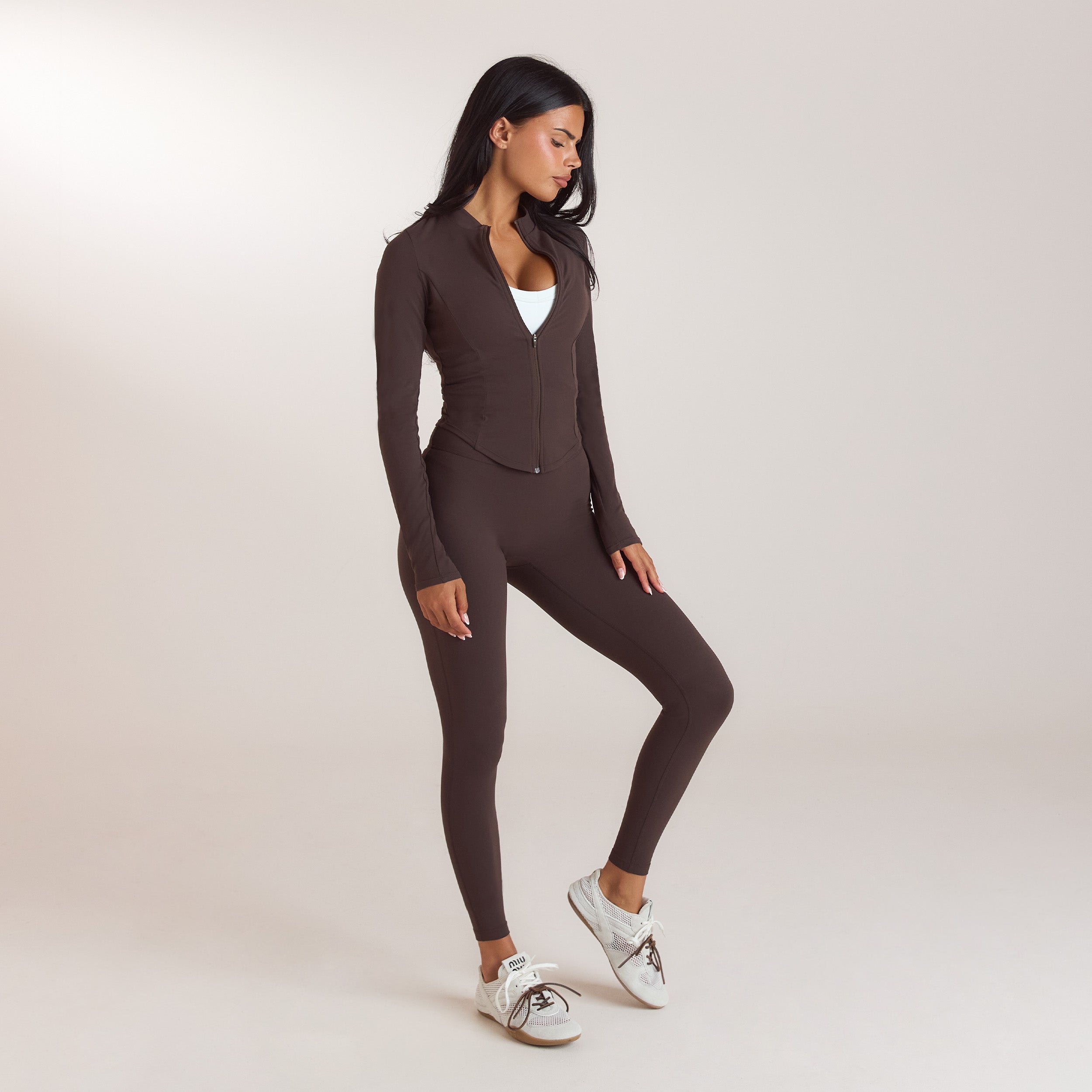 ContourSoft™ Zip-Up Jacke | ContourSoft™ Zip-Up Jacke - Dunkle Schokolade