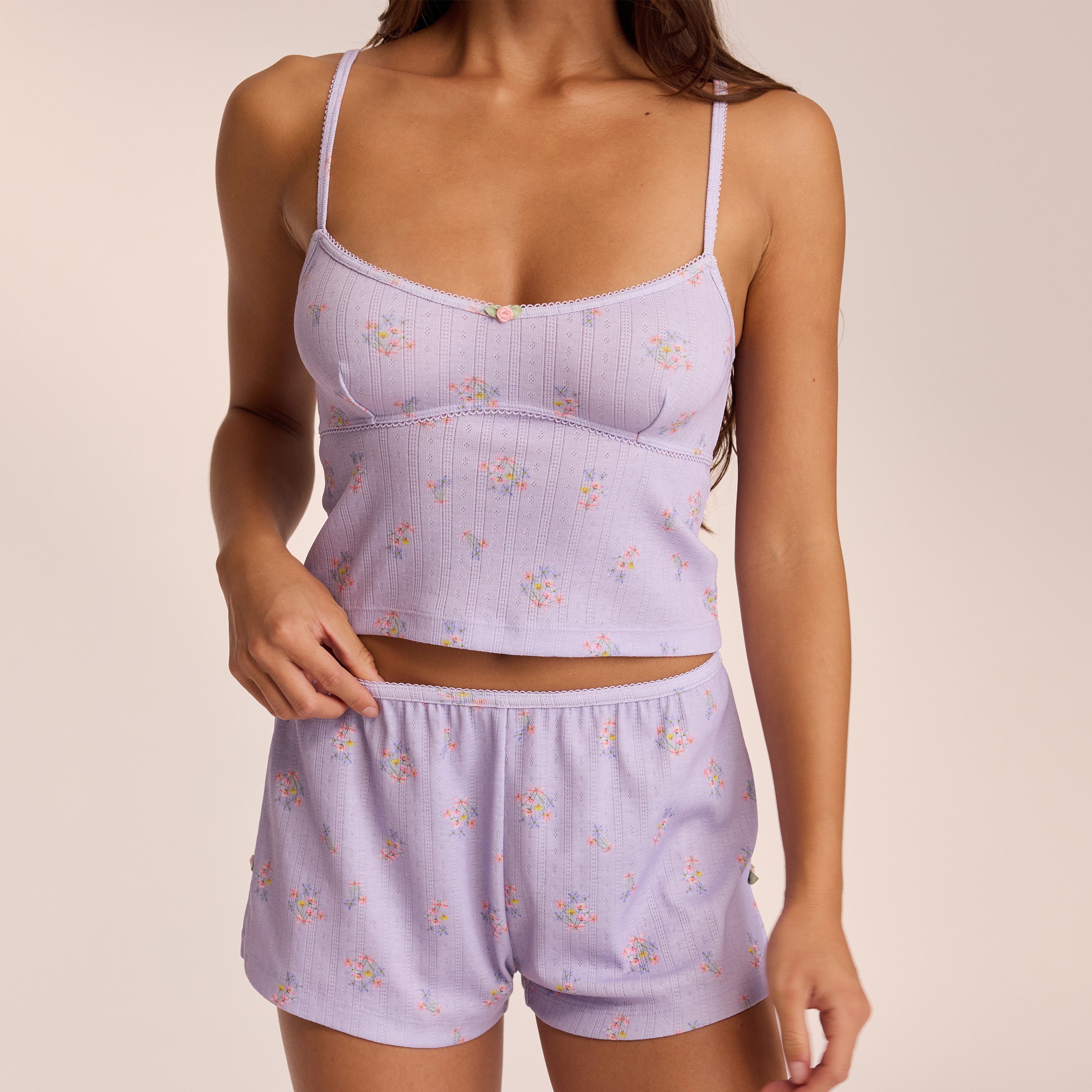 Pointelle Cami Pyjamatop | Ava, S