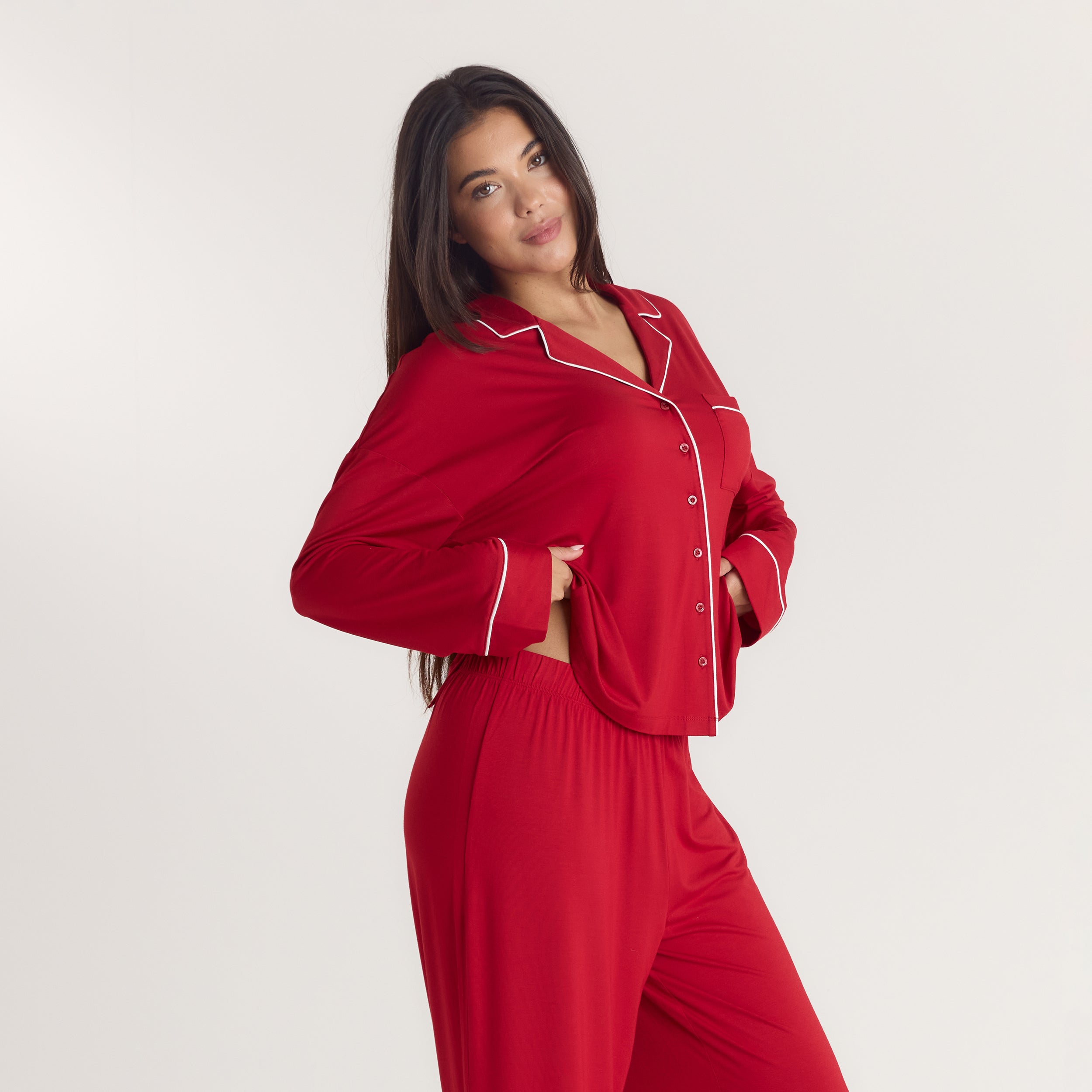 Alpine Dreams Pyjamahemd  | Alpine Dreams Pyjamahemd  - Rot
