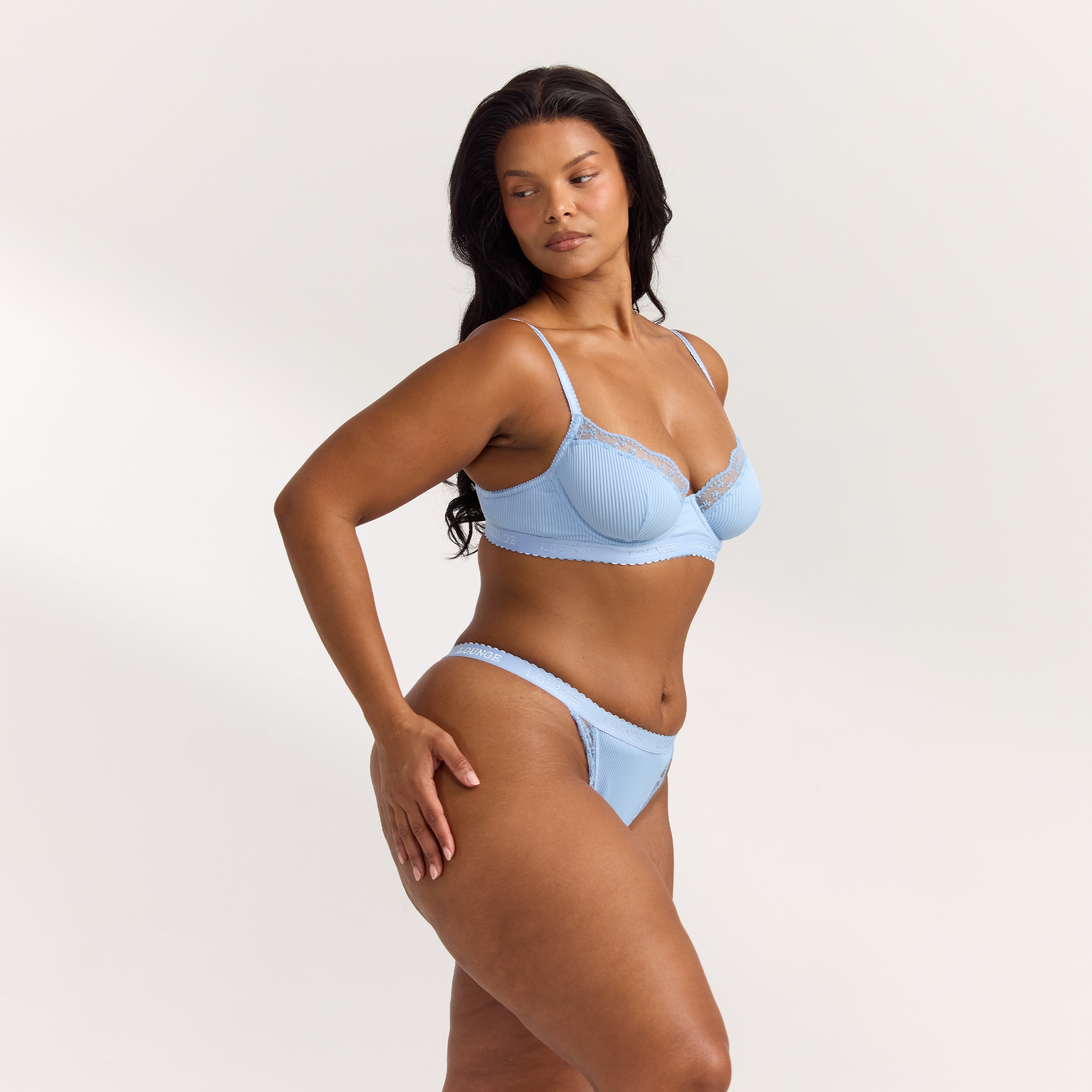 Ribbed Balcony BH | Ribbed Balcony BH - Blau