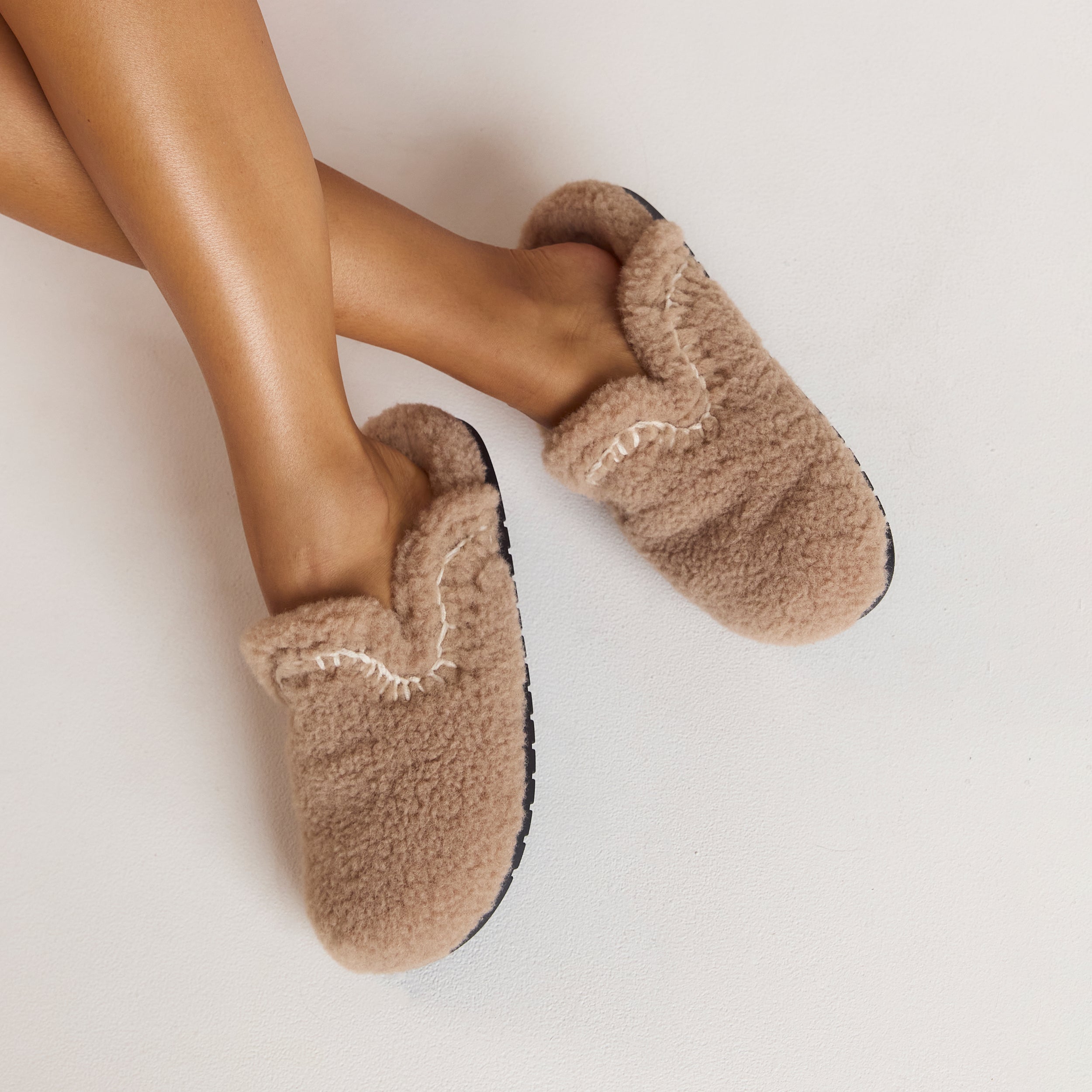 Anya Mule-Hausschuhe | Anya Mule-Hausschuhe - Hellbraun