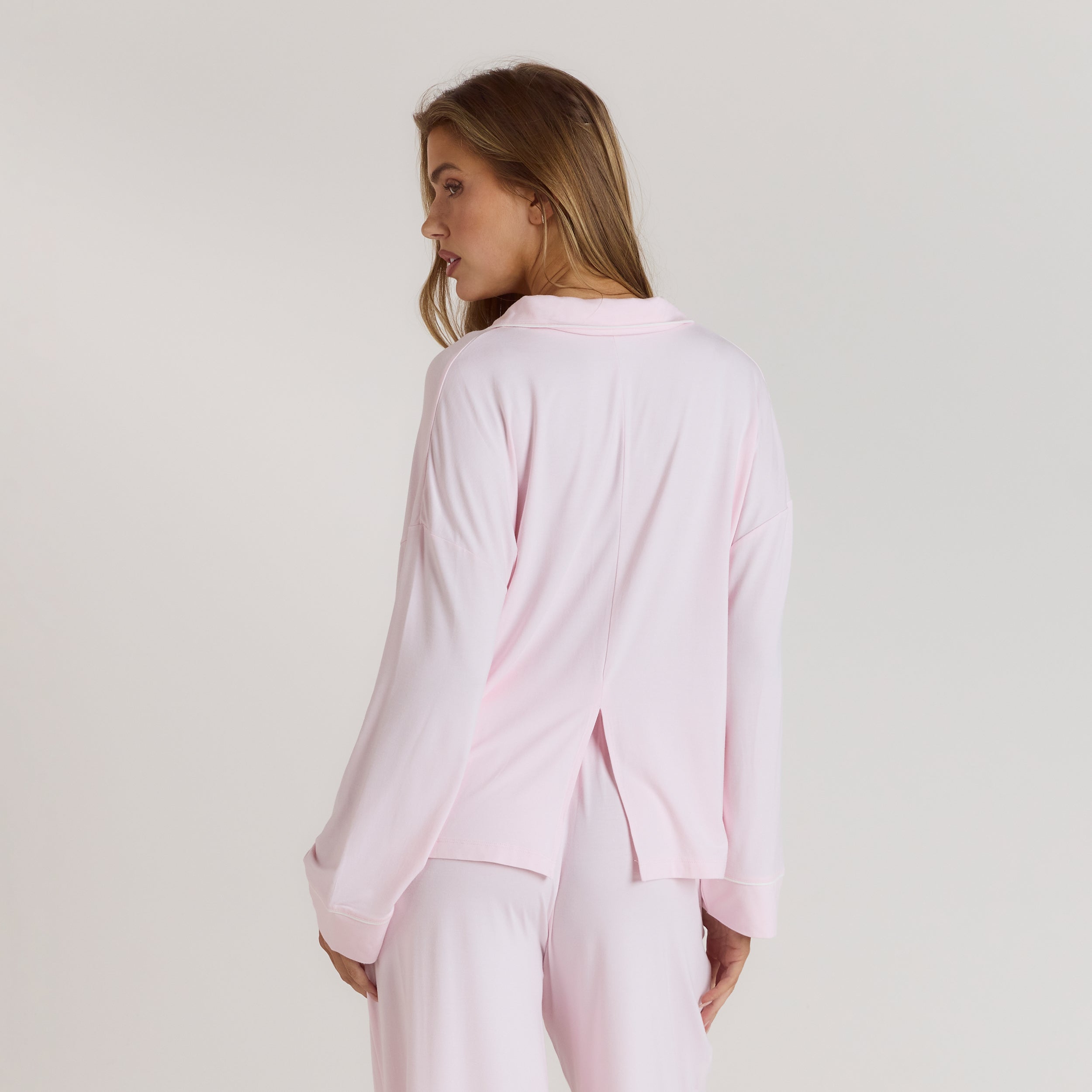 Modal Pyjamahemd | Modal Pyjamahemd - Rosa