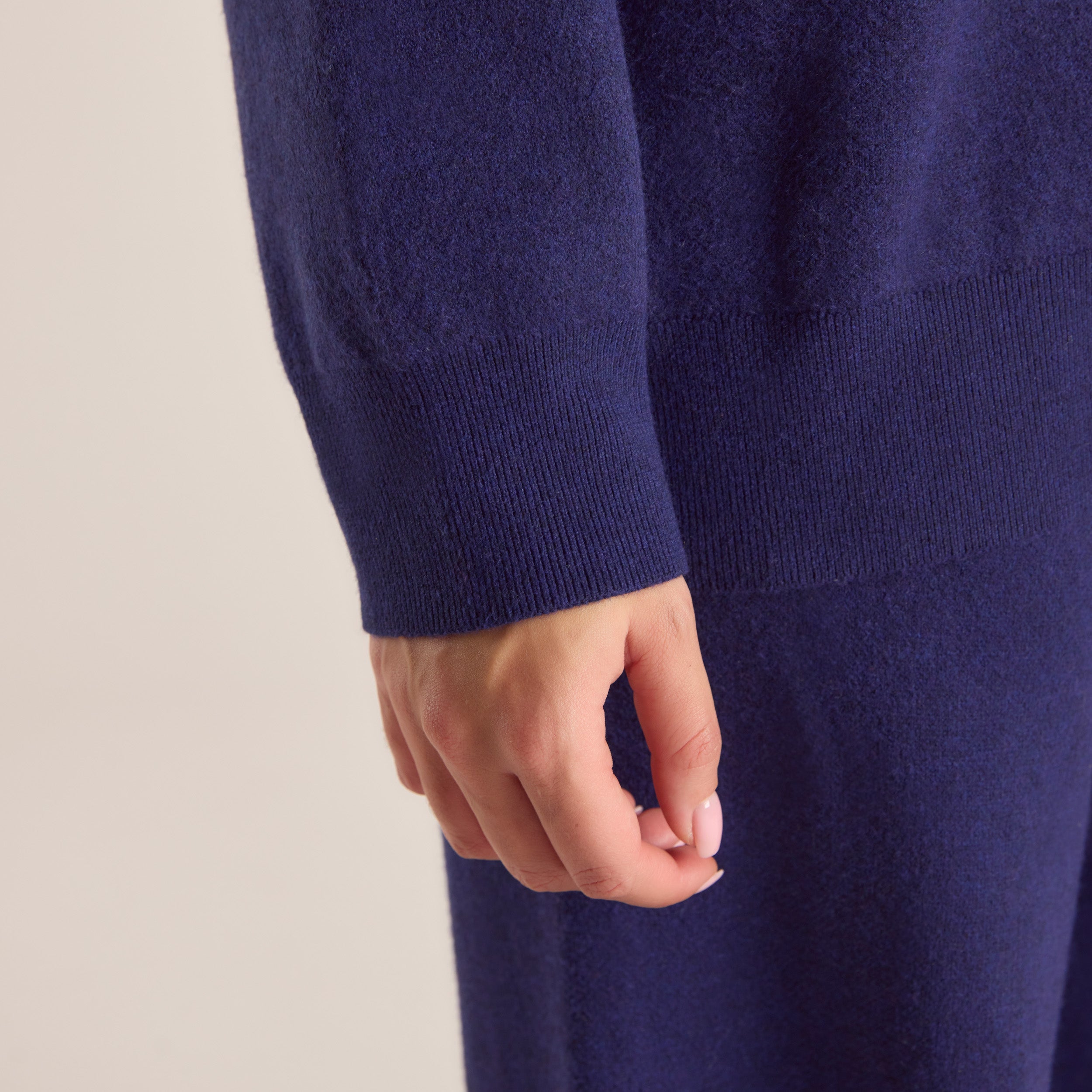 Logo Strick-Pullover | Logo Strick-Pullover - Marineblau