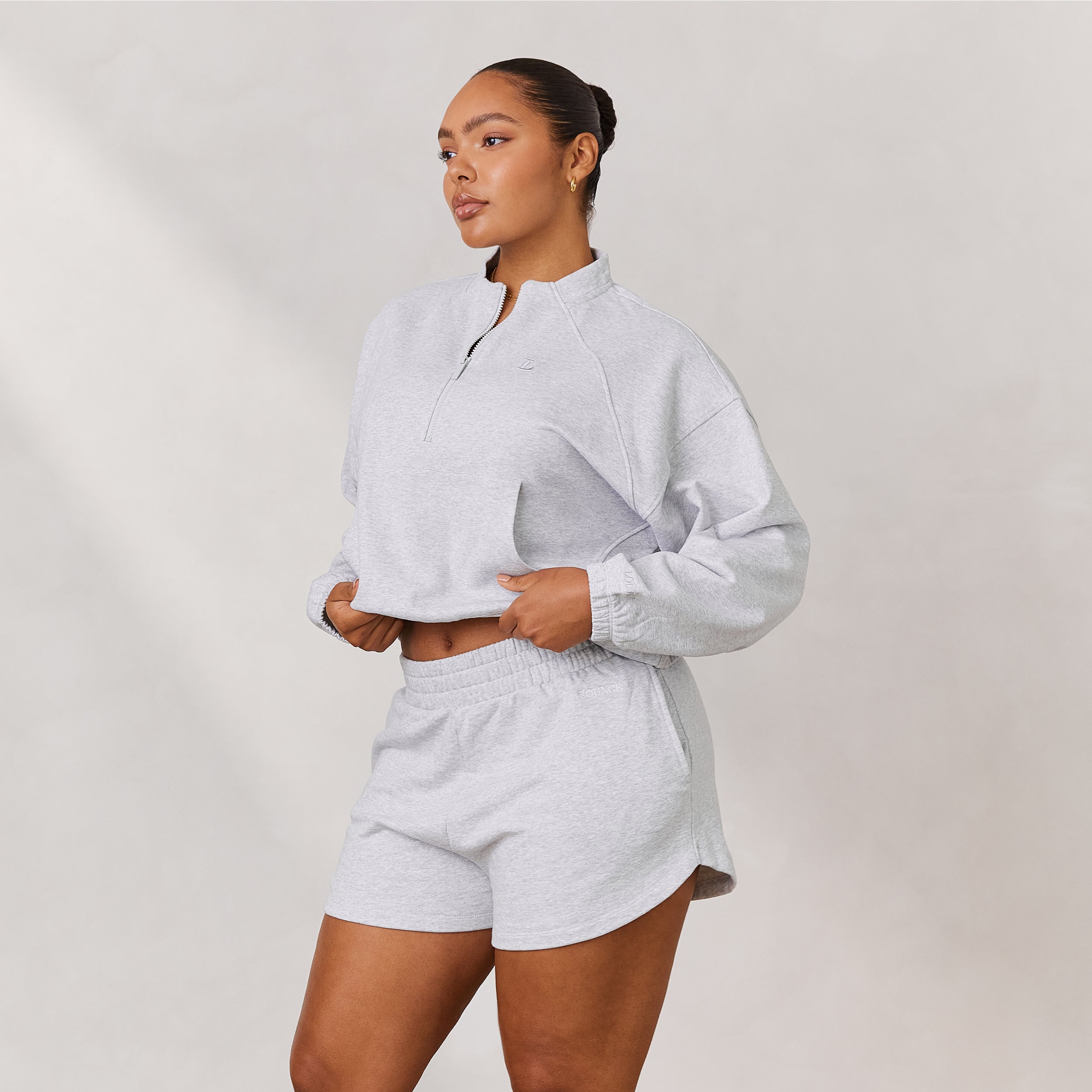 Varsity Pullover mit Viertel-Zip | Amber, M
