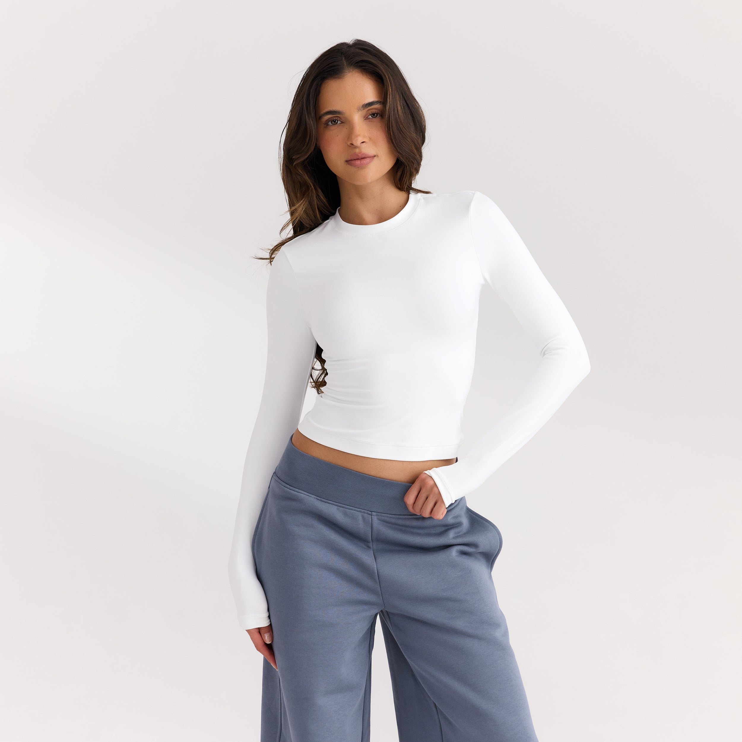 ContourSoft™ Langärmeliges Top  | ContourSoft™ Langärmeliges Top  - Weiß