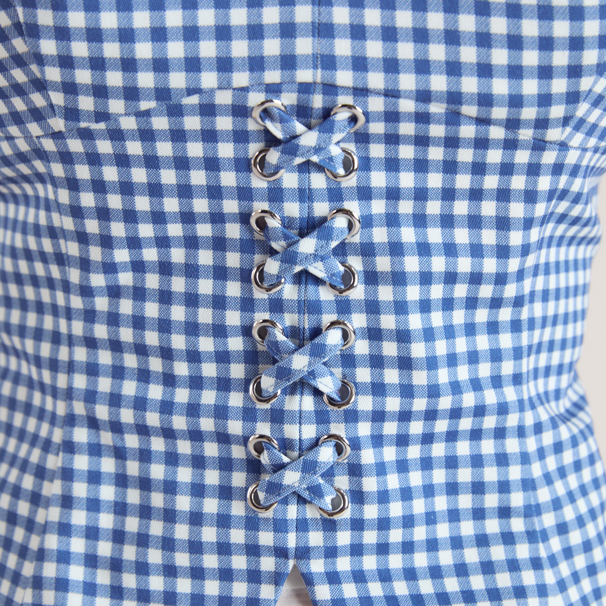 Korsett-Top | Korsett-Top - Blau