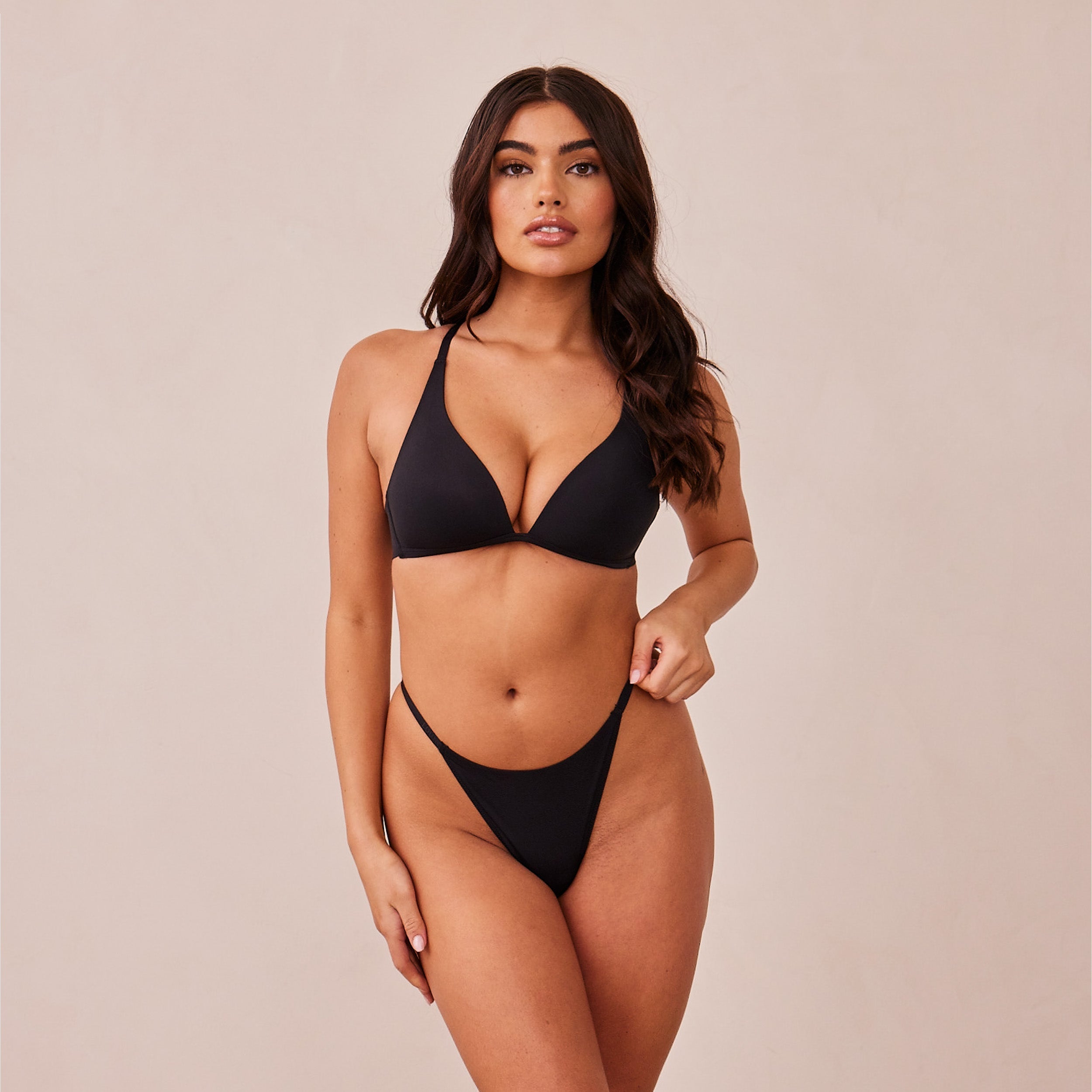 Light Non-wire Plunge T-shirt BH | Dakota, S/S (String)